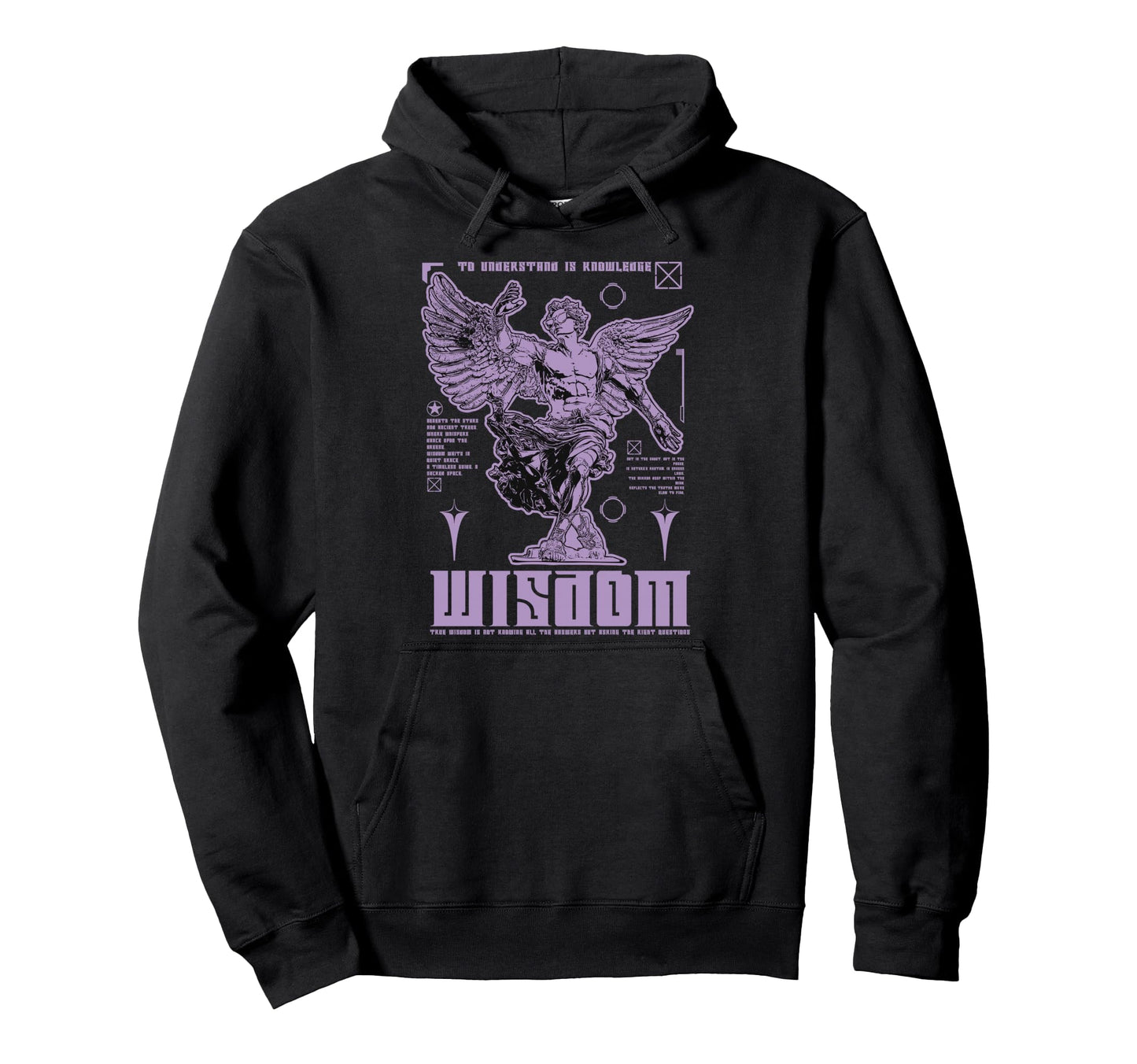 Y2K Wisdom Bold Urban Graffiti Hoodie - Novelty Apparel for Adults - T-Shirt, Sweatshirt, Hoodie