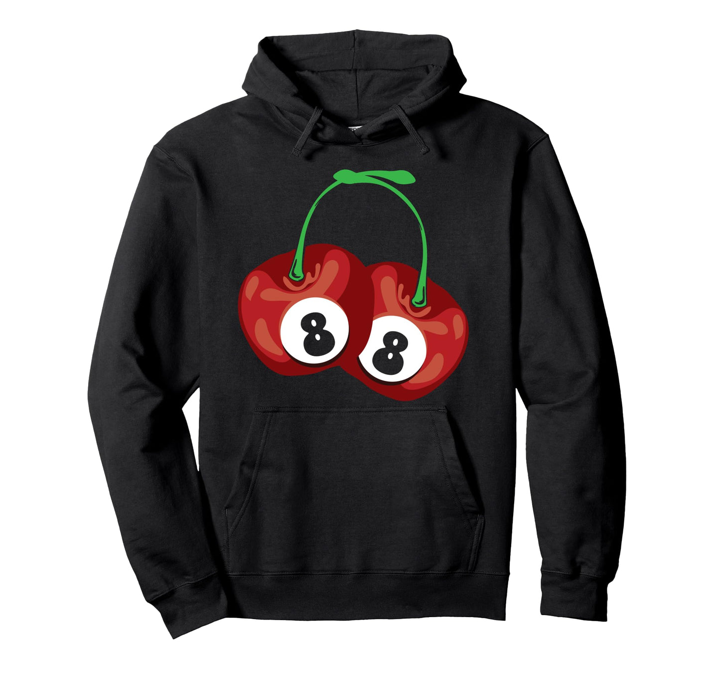 Lucky 8 Ball Cherry Lover Y2K Hoodie - Streetwear Style for Adults - T-Shirt, Sweatshirt, Hoodie