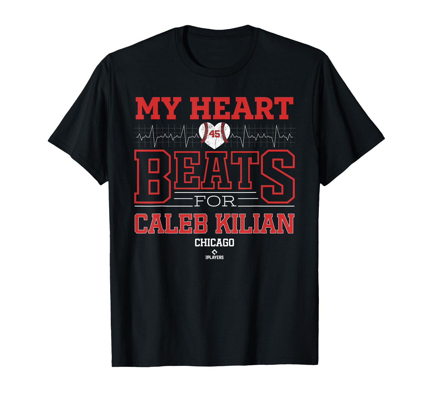 My Heart Beats Caleb Kilian Chicago T-Shirt - Unique Graphic Unisex - T-Shirt, Sweatshirt, Hoodie