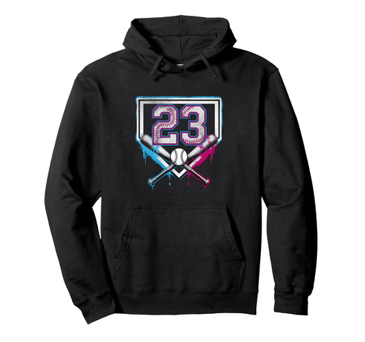 Baseball Home Ice Cream 23Th Birthday Hoodie - Streetwear Style Unisex - T-Shirt, Sweatshirt, Hoodie