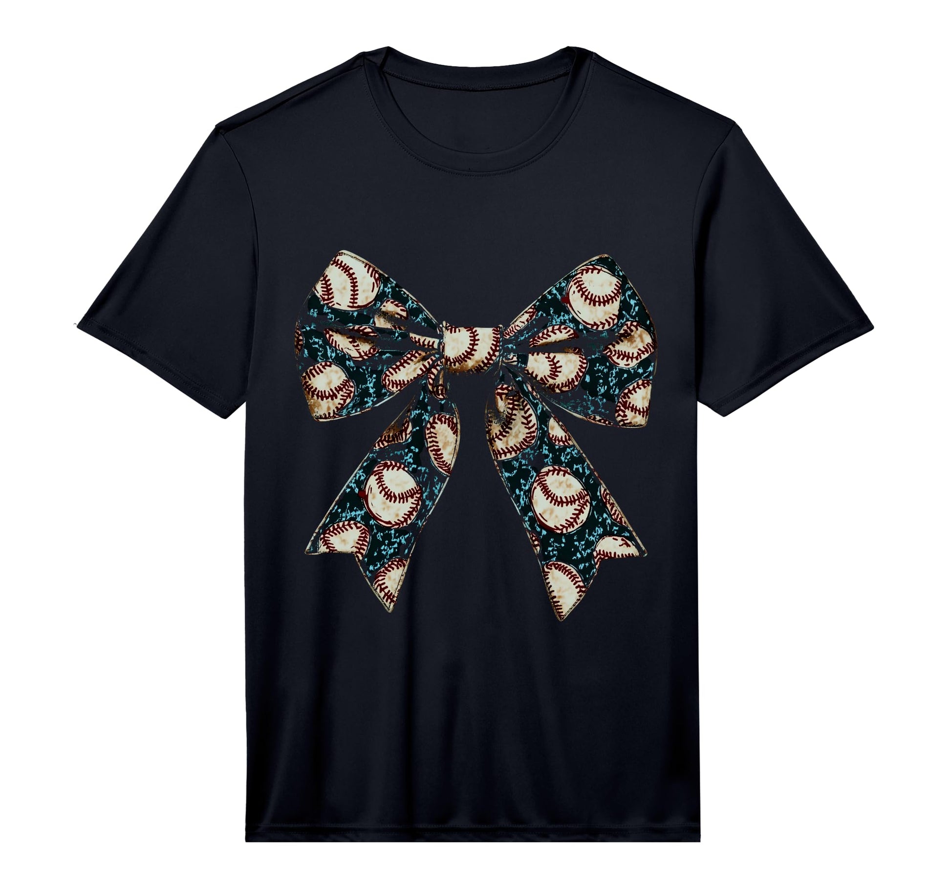 Baseball Coquette Bow Baseball Player T-Shirt - Graphic Print Men Women - T-Shirt, Sweatshirt, Hoodie