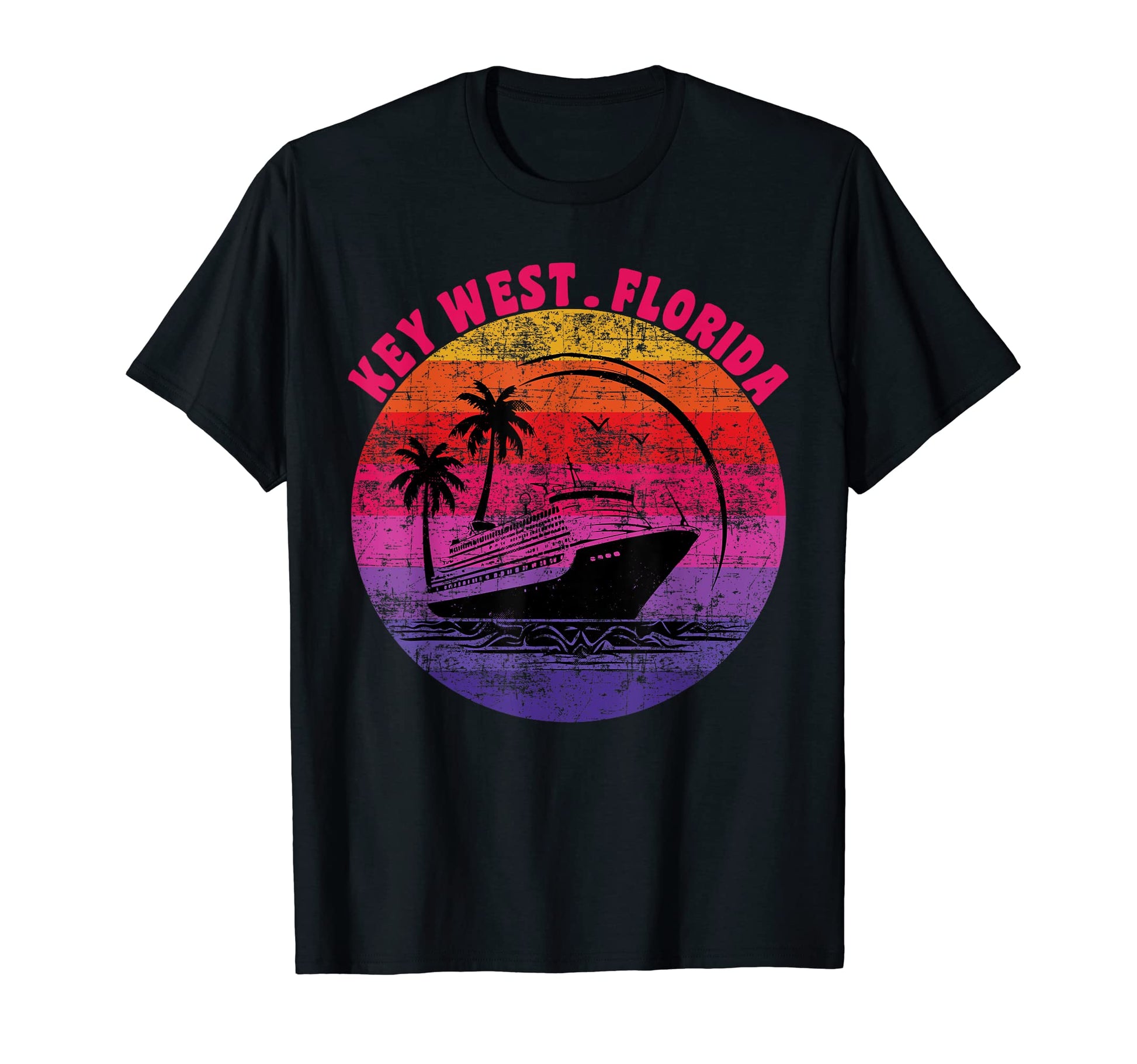 Florida Key West Cruise Sunset Family T-Shirt - Novelty Apparel Men Women - T-Shirt, Sweatshirt, Hoodie