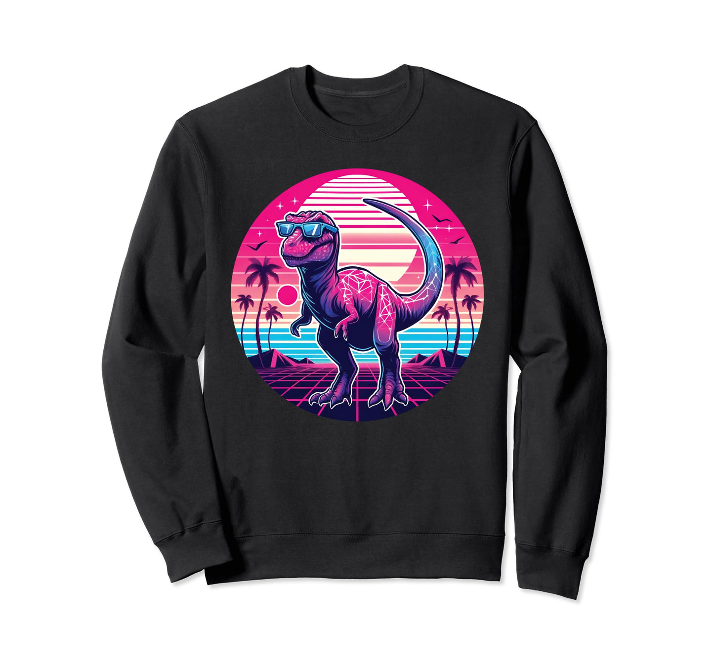 Retrowave Synthwave Aesthetic Sweatshirt - Unique Graphic Men Women - T-Shirt, Sweatshirt, Hoodie