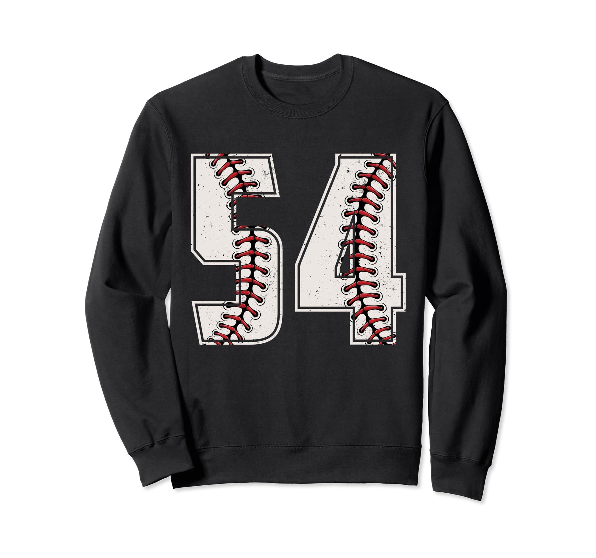 Baseball Player Number 54 Fifty Four Sweatshirt - Graphic Print for Adults - T-Shirt, Sweatshirt, Hoodie