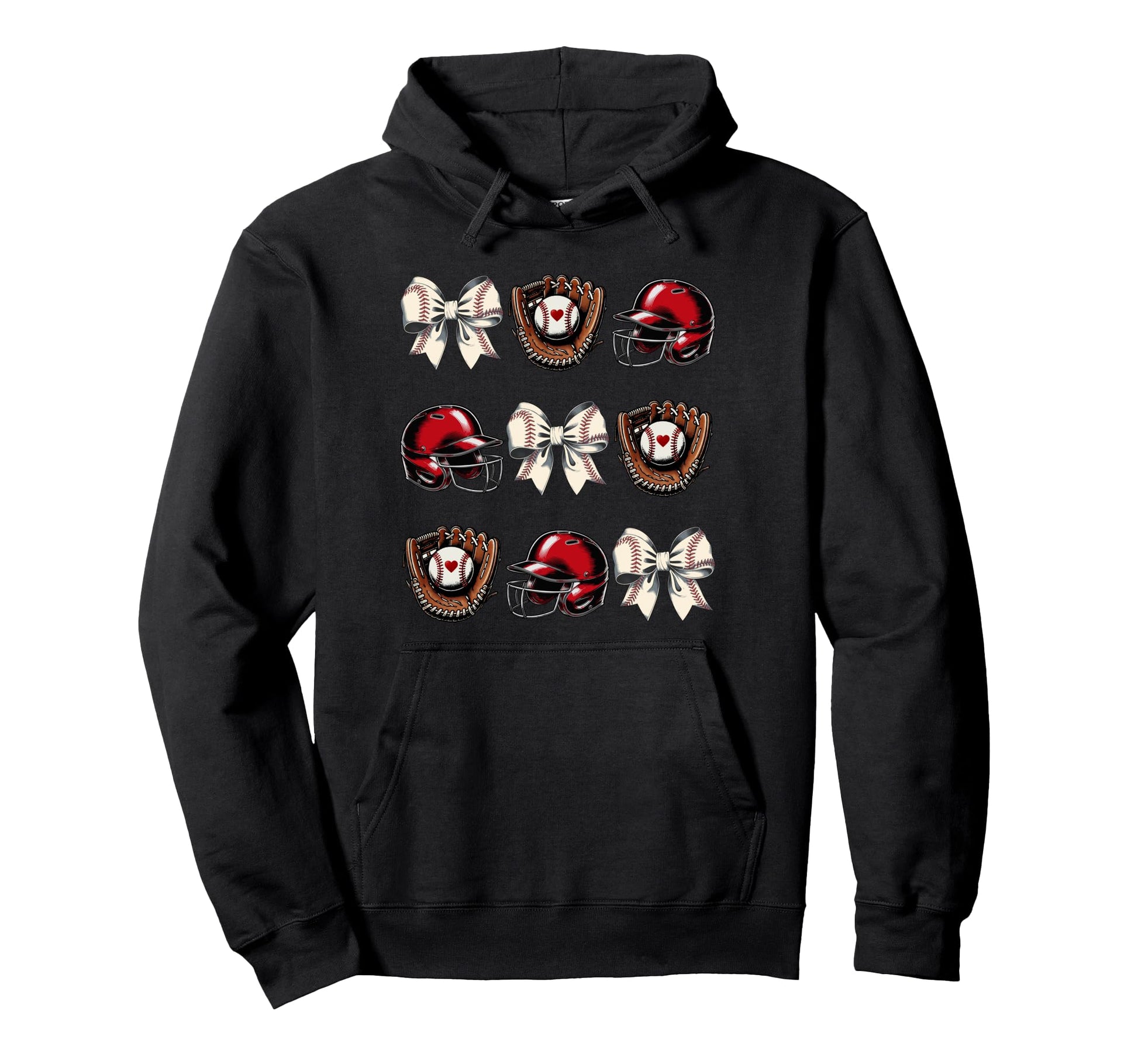 Baseball Mom Coquette Mothers Day Hoodie - Aesthetic Graphic for Adults - T-Shirt, Sweatshirt, Hoodie
