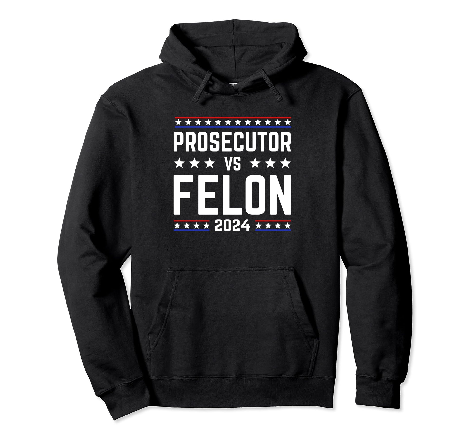 Prosecutor Vs Felon 2024 Stripe Voting Hoodie - Custom Art Print Unisex - T-Shirt, Sweatshirt, Hoodie