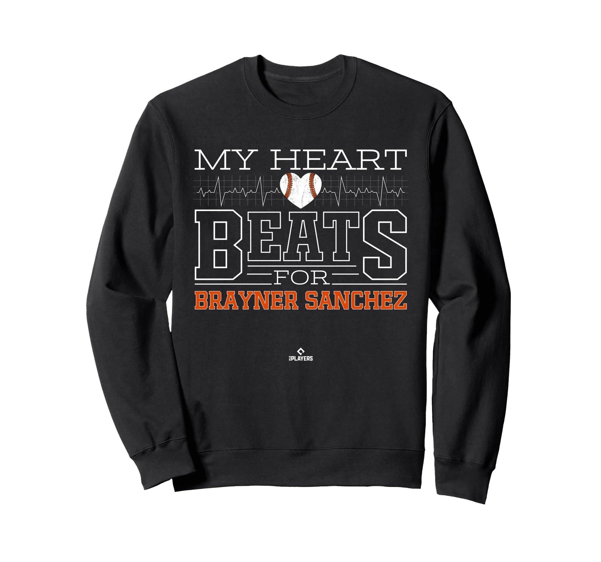 My Heart Beats Brayner Sanchez Sweatshirt - Minimalist Print for Adults - T-Shirt, Sweatshirt, Hoodie