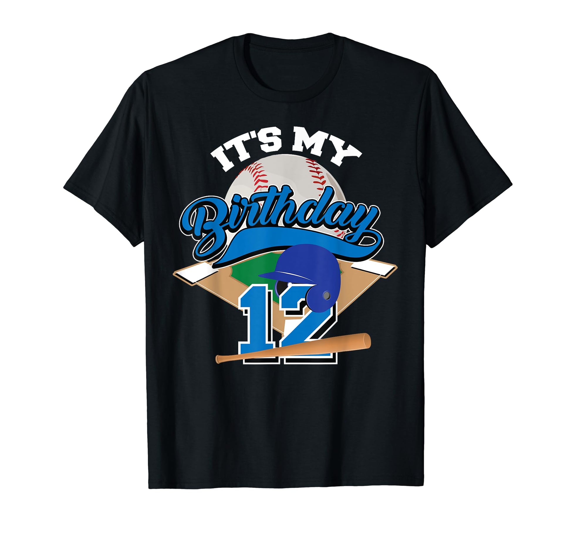 Funny 12Th Birthday Baseball Gift Sports T-Shirt - Streetwear Style Unisex - T-Shirt, Sweatshirt, Hoodie