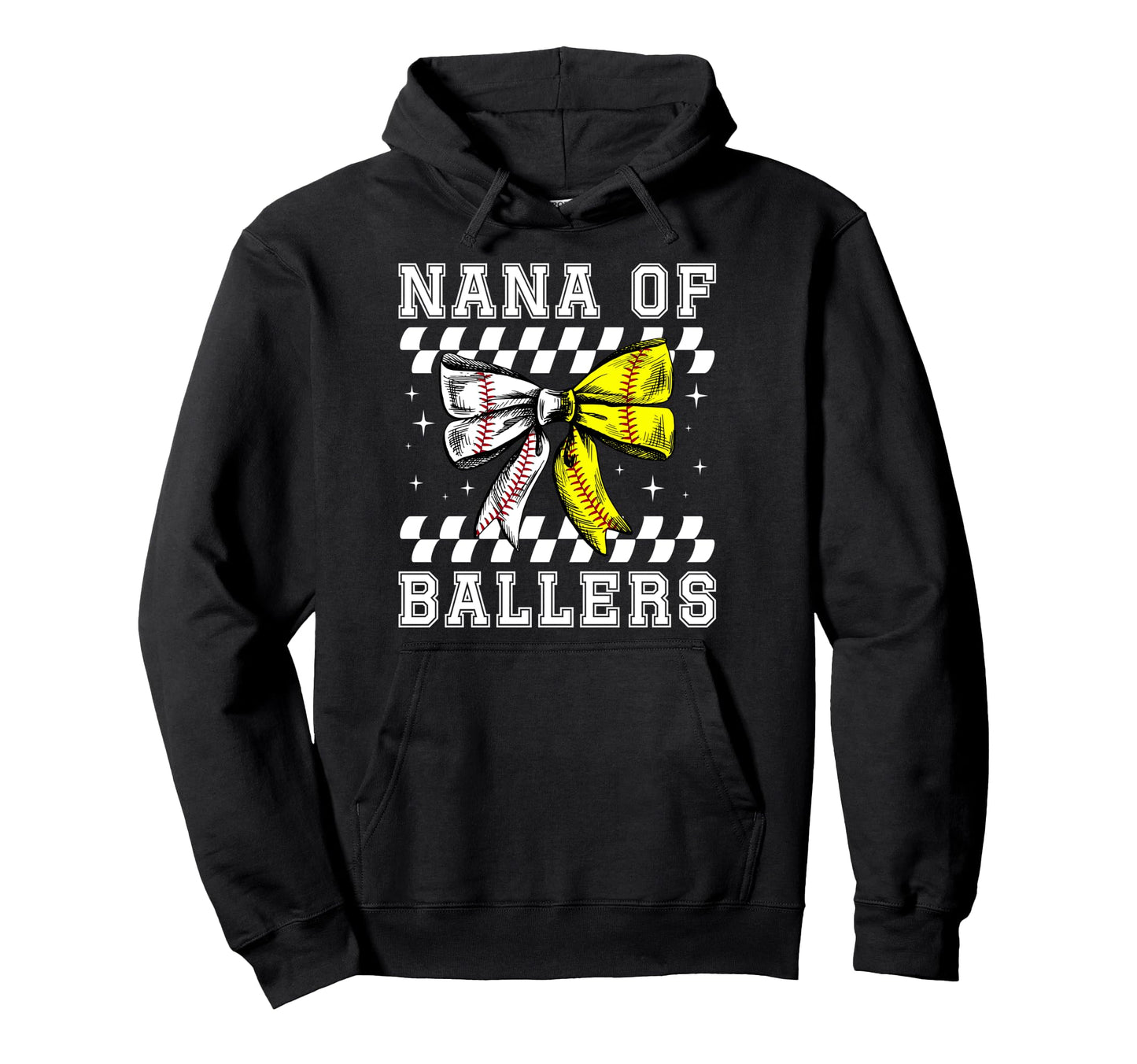 Nana Ballers Coquette Baseball Hoodie - Aesthetic Graphic Men Women - T-Shirt, Sweatshirt, Hoodie
