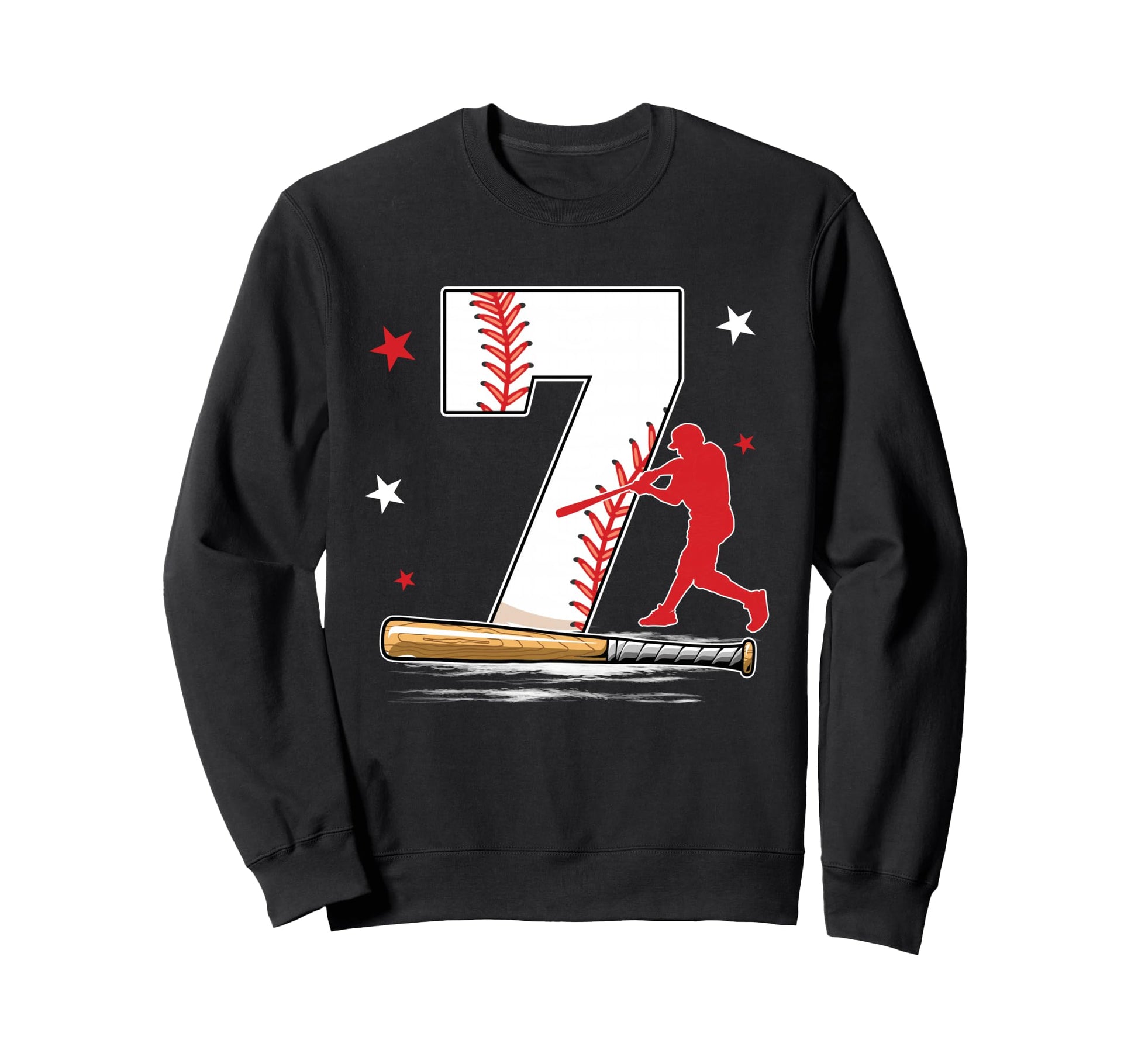 7 Years Old Baseball Birthday Sweatshirt - Casual Everyday Wear for Adults - T-Shirt, Sweatshirt, Hoodie