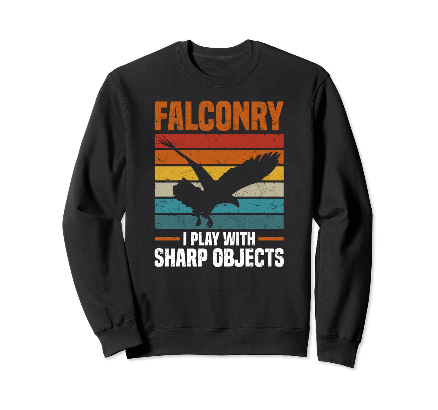Falconry Stripes Sharp Sweatshirt - Casual Everyday Wear for Adults - T-Shirt, Sweatshirt, Hoodie