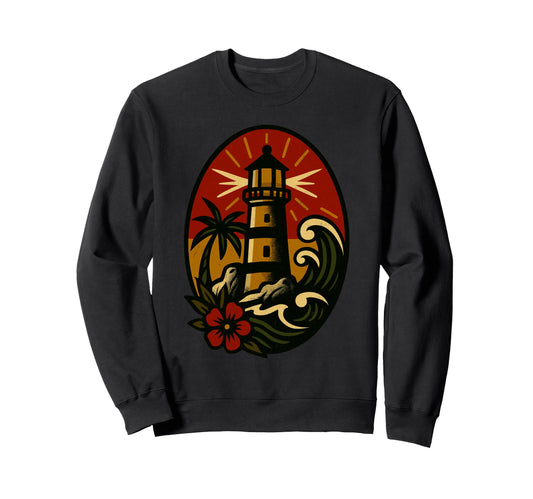 American Traditional Tropical Sweatshirt - Minimalist Print Men Women - T-Shirt, Sweatshirt, Hoodie