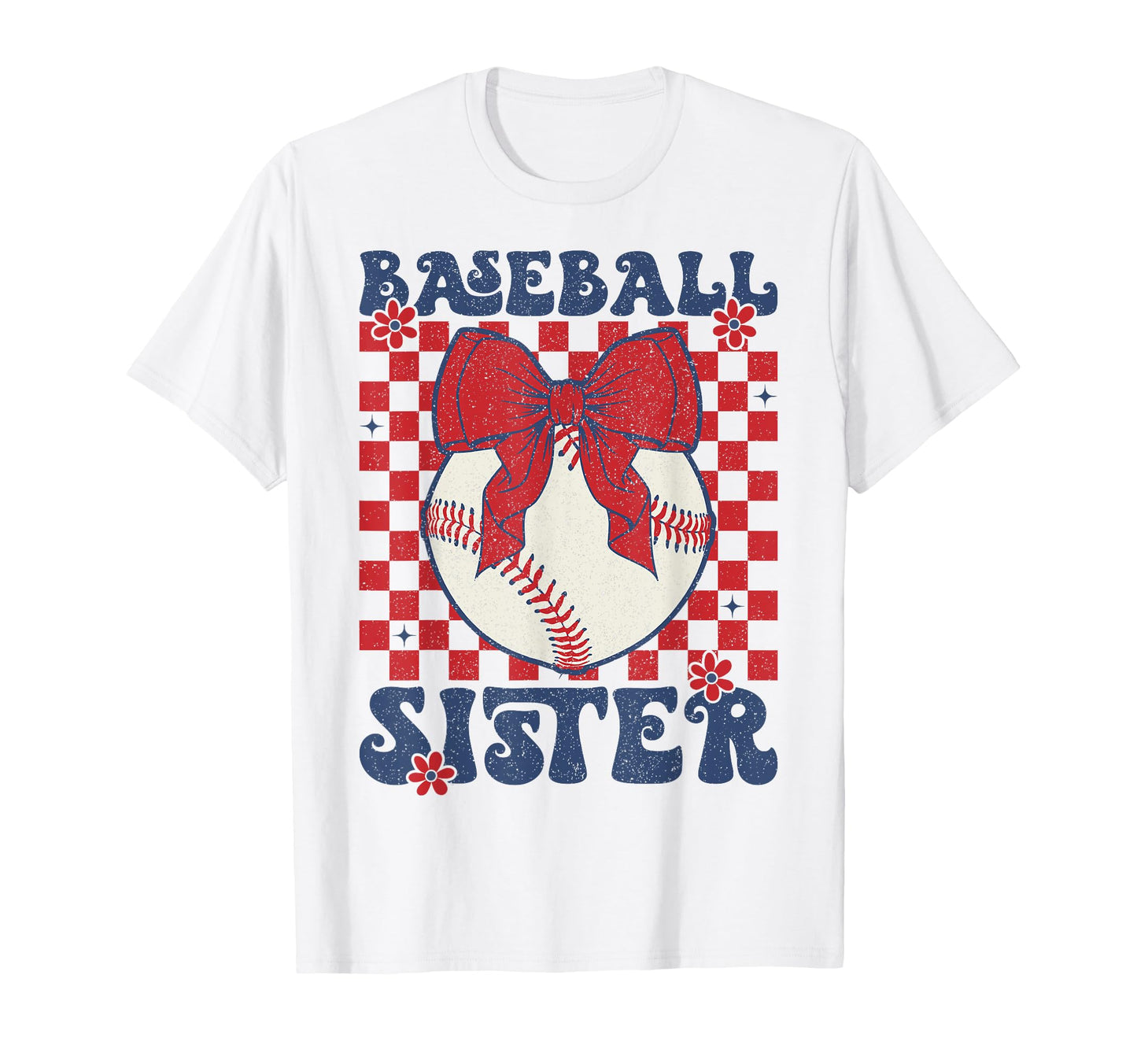 Baseball Sister Coquette Bow Sport T-Shirt - Trendy Graphic Men Women - T-Shirt, Sweatshirt, Hoodie