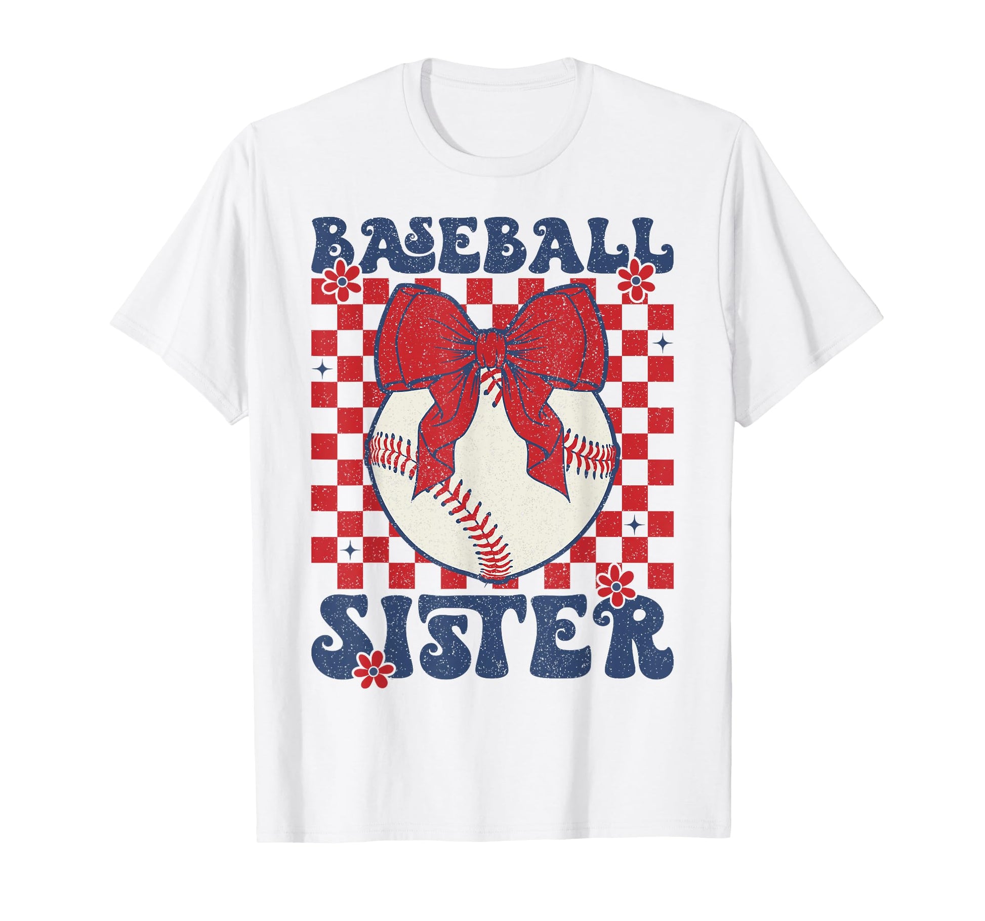 Baseball Sister Coquette Bow Sport T-Shirt - Trendy Graphic Men Women - T-Shirt, Sweatshirt, Hoodie