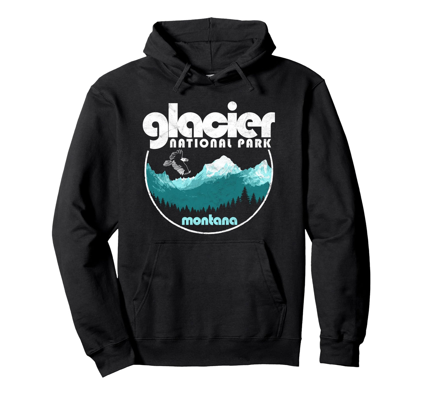 Glacier National Park Montana Nature Hoodie - Streetwear Style Men Women - T-Shirt, Sweatshirt, Hoodie