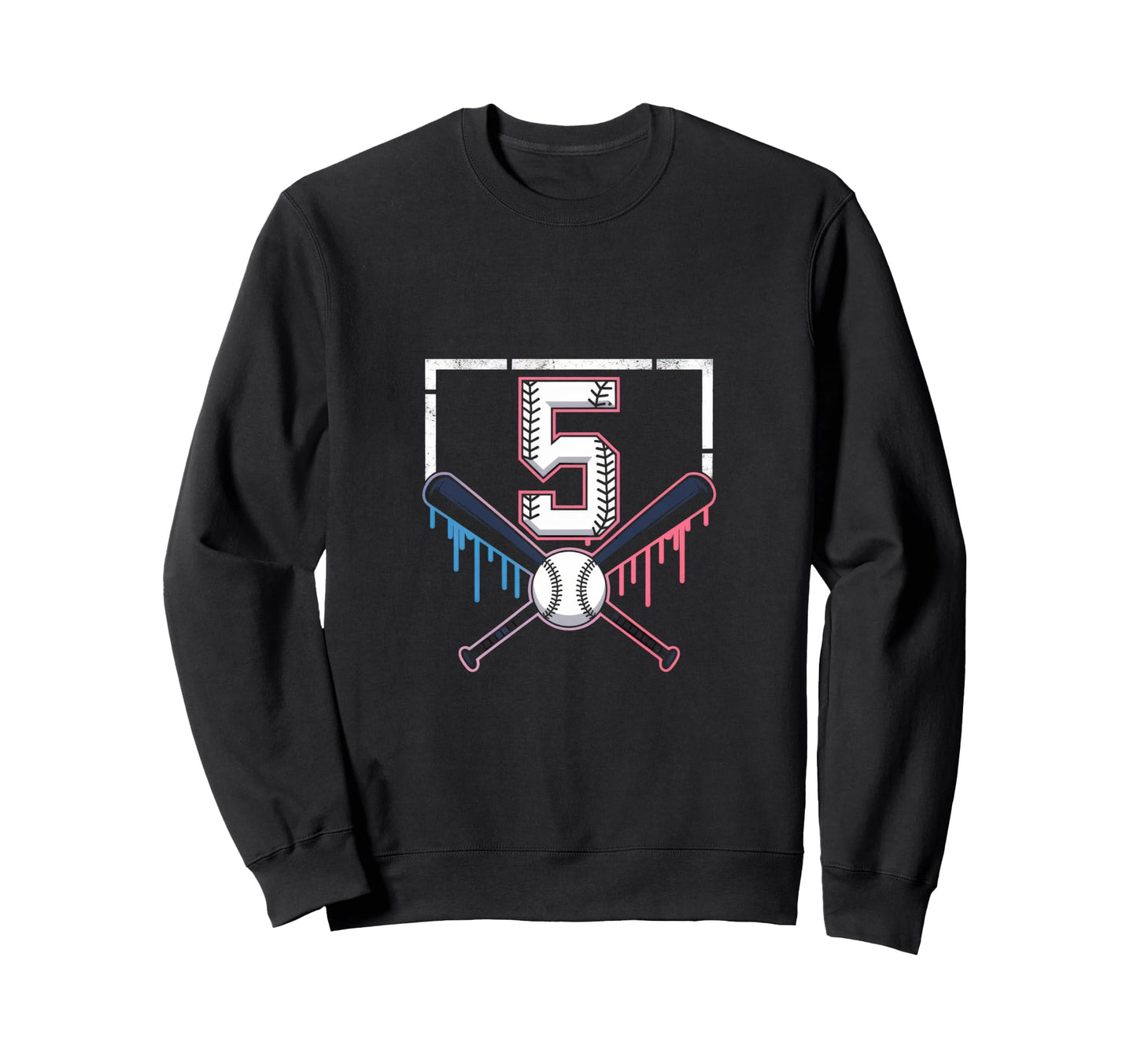 Baseball Home Ice Cream 5Th Sweatshirt - Minimalist Print Men Women - T-Shirt, Sweatshirt, Hoodie