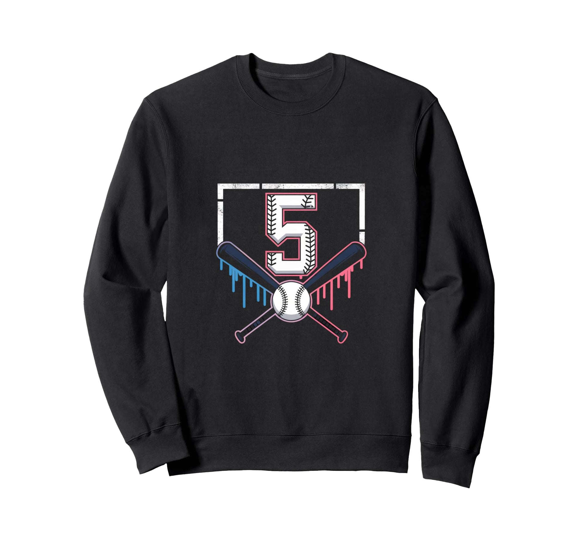 Baseball Home Ice Cream 5Th Sweatshirt - Minimalist Print Men Women - T-Shirt, Sweatshirt, Hoodie