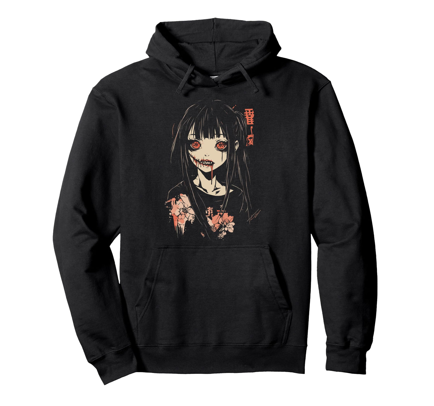 Anime Horror Aesthetic Soft Grunge Hoodie - Unique Graphic for Adults - T-Shirt, Sweatshirt, Hoodie