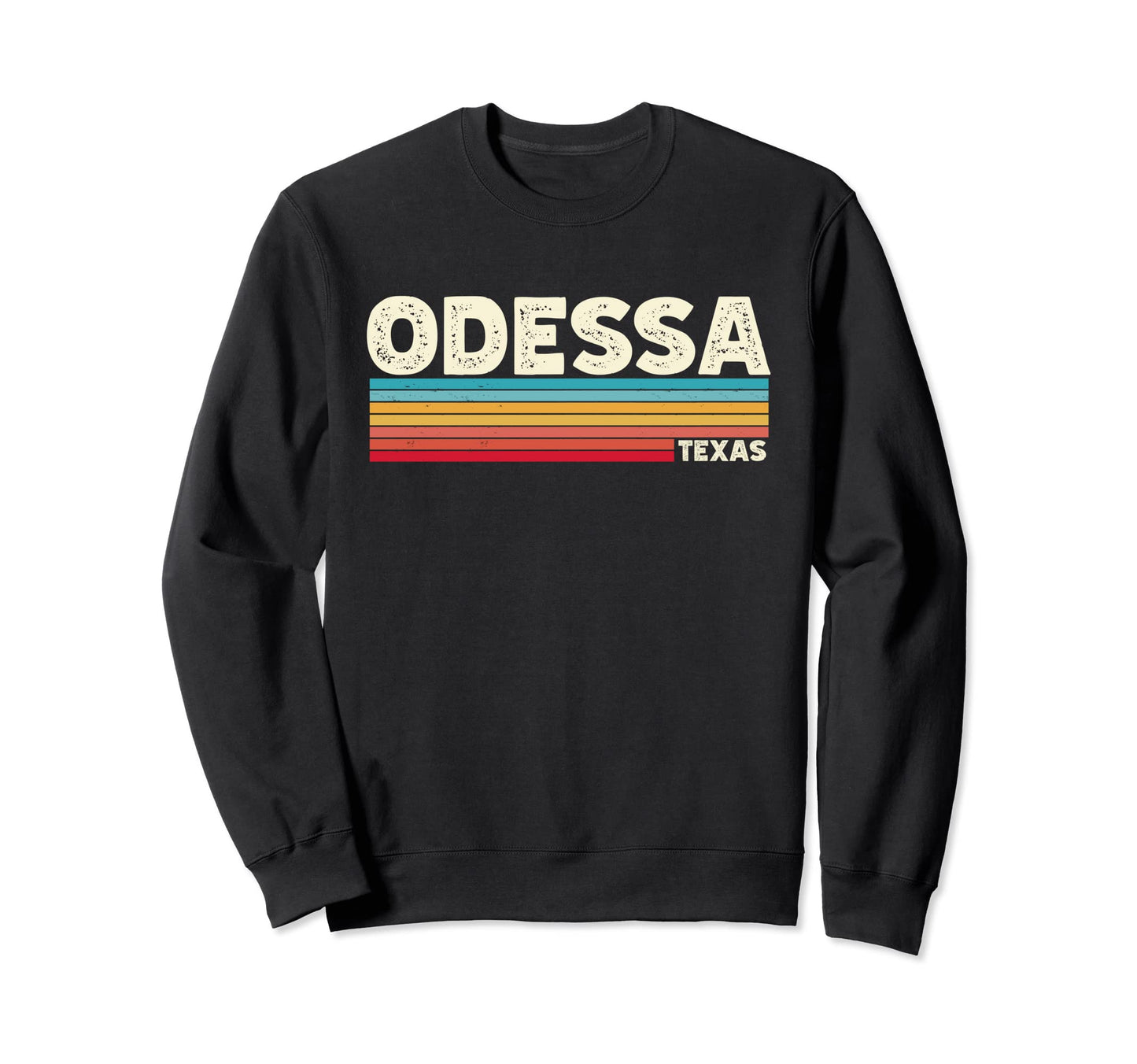 Native Odessa Texas Tx Stripes Sweatshirt - Casual Everyday Wear Unisex - T-Shirt, Sweatshirt, Hoodie