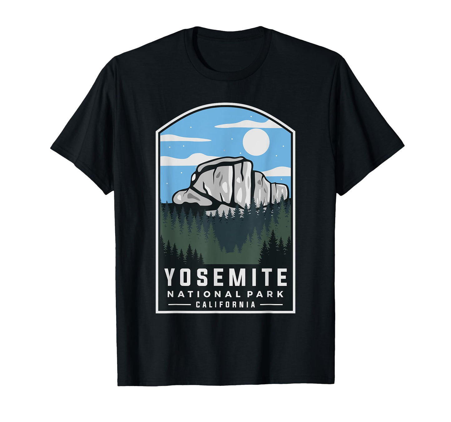 Yosemite National Park Throwback T-Shirt - Minimalist Print Men Women - T-Shirt, Sweatshirt, Hoodie