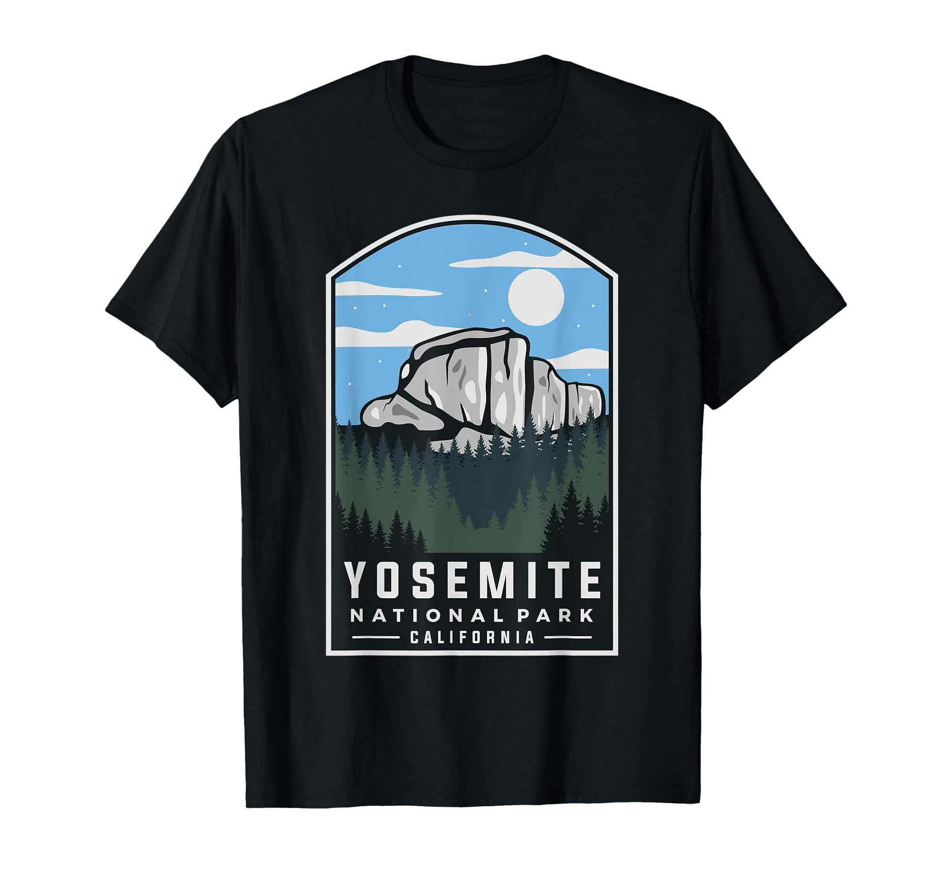 Yosemite National Park Throwback T-Shirt - Minimalist Print Men Women - T-Shirt, Sweatshirt, Hoodie