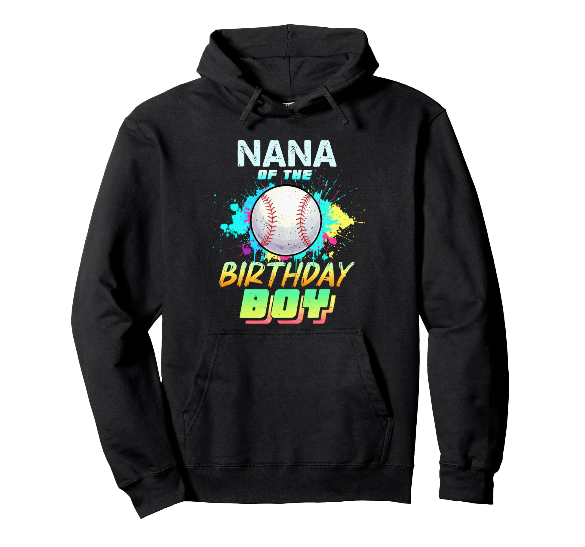 Nana Birthday Baseball Matching Colorful Hoodie - Minimalist Print Unisex - T-Shirt, Sweatshirt, Hoodie