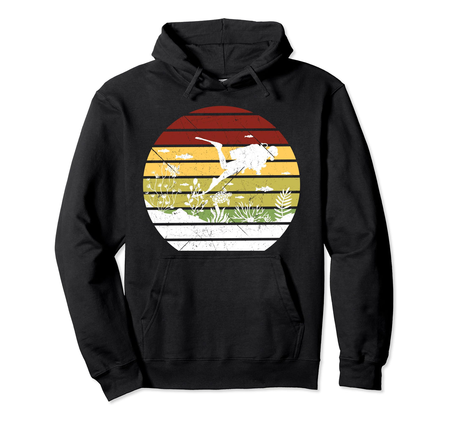 Striped Outback Kangaroo Hoodie - Aesthetic Graphic Men Women - T-Shirt, Sweatshirt, Hoodie