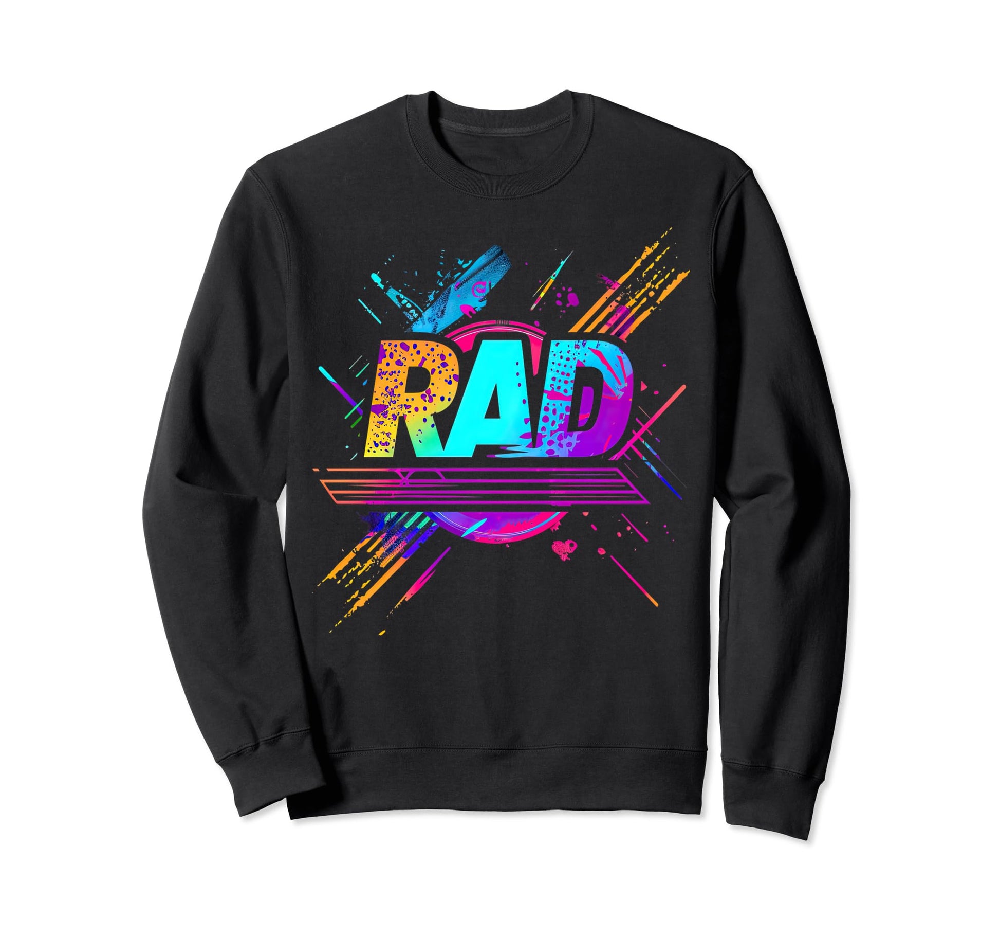 Funny 80S 90S Jargon Rad Party Sweatshirt - Fun Novelty Design for Adults - T-Shirt, Sweatshirt, Hoodie