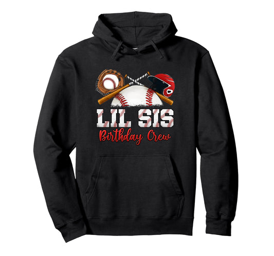 Baseball Birthday Party Sports Family Hoodie - Unique Graphic for Adults - T-Shirt, Sweatshirt, Hoodie