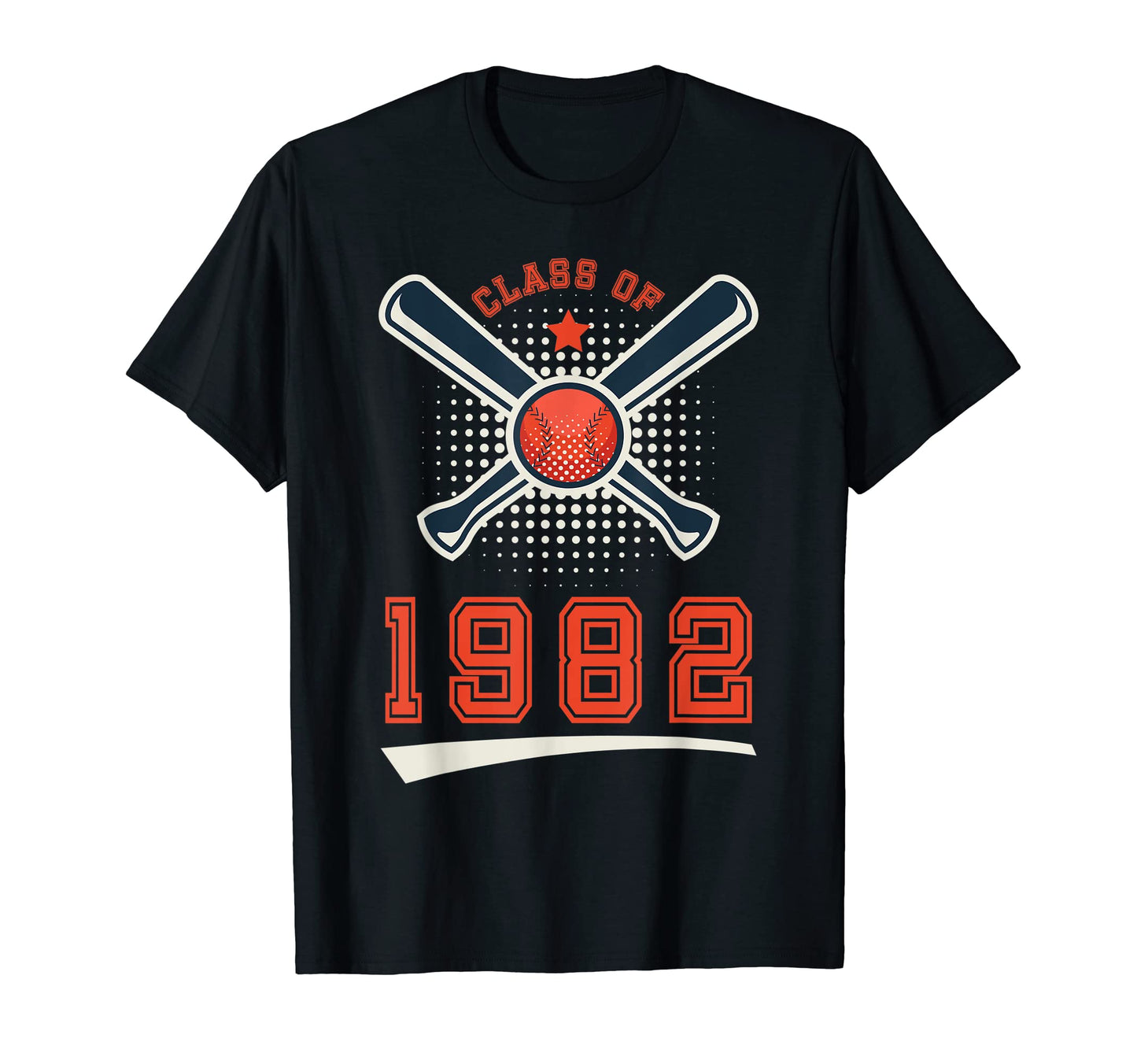 Class 1982 School Graduation Baseball T-Shirt - Graphic Print for Adults - T-Shirt, Sweatshirt, Hoodie