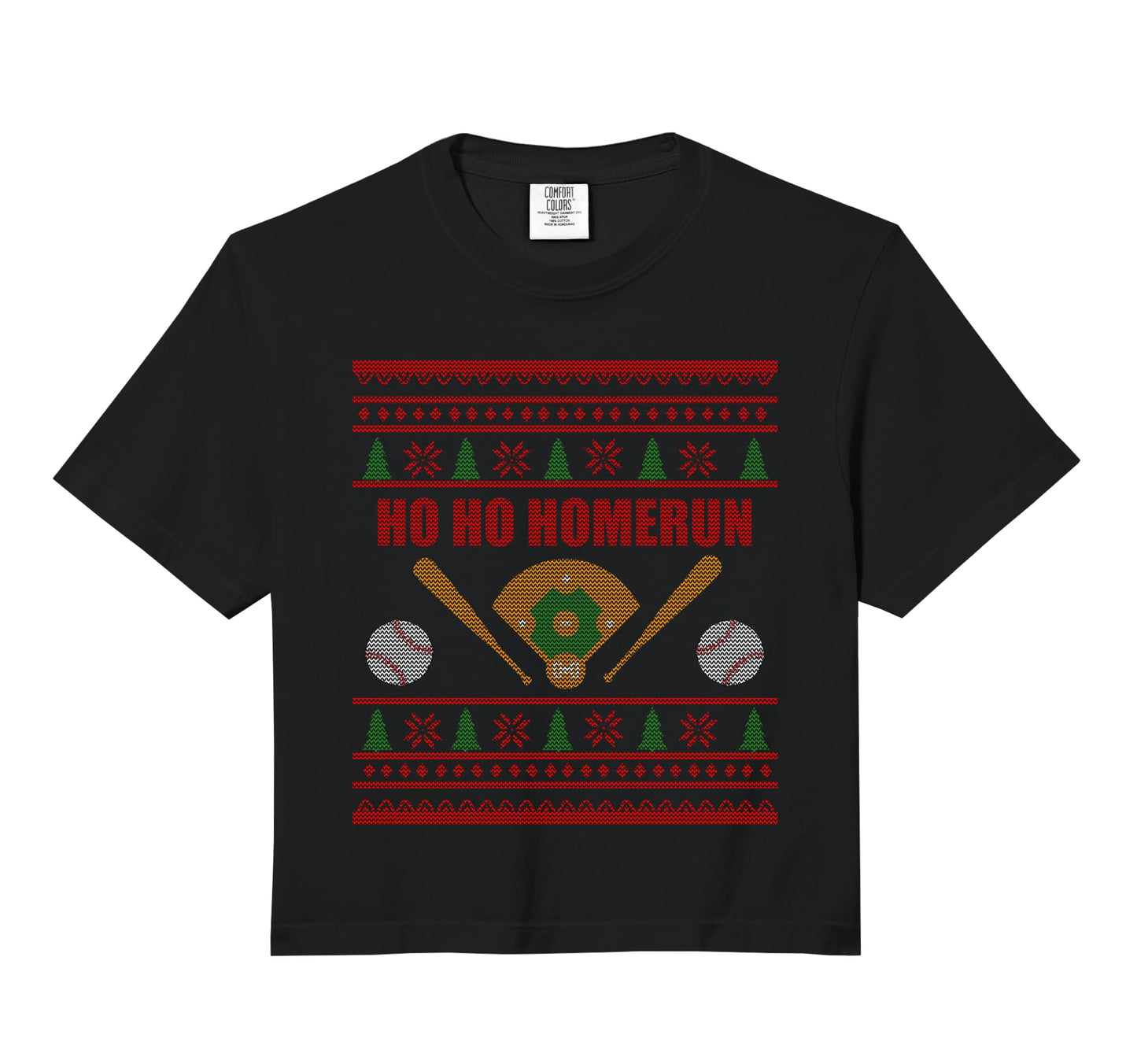Ho Ho Homerun Funny Baseball Player Hoodie - Novelty Apparel Unisex - T-Shirt, Sweatshirt, Hoodie
