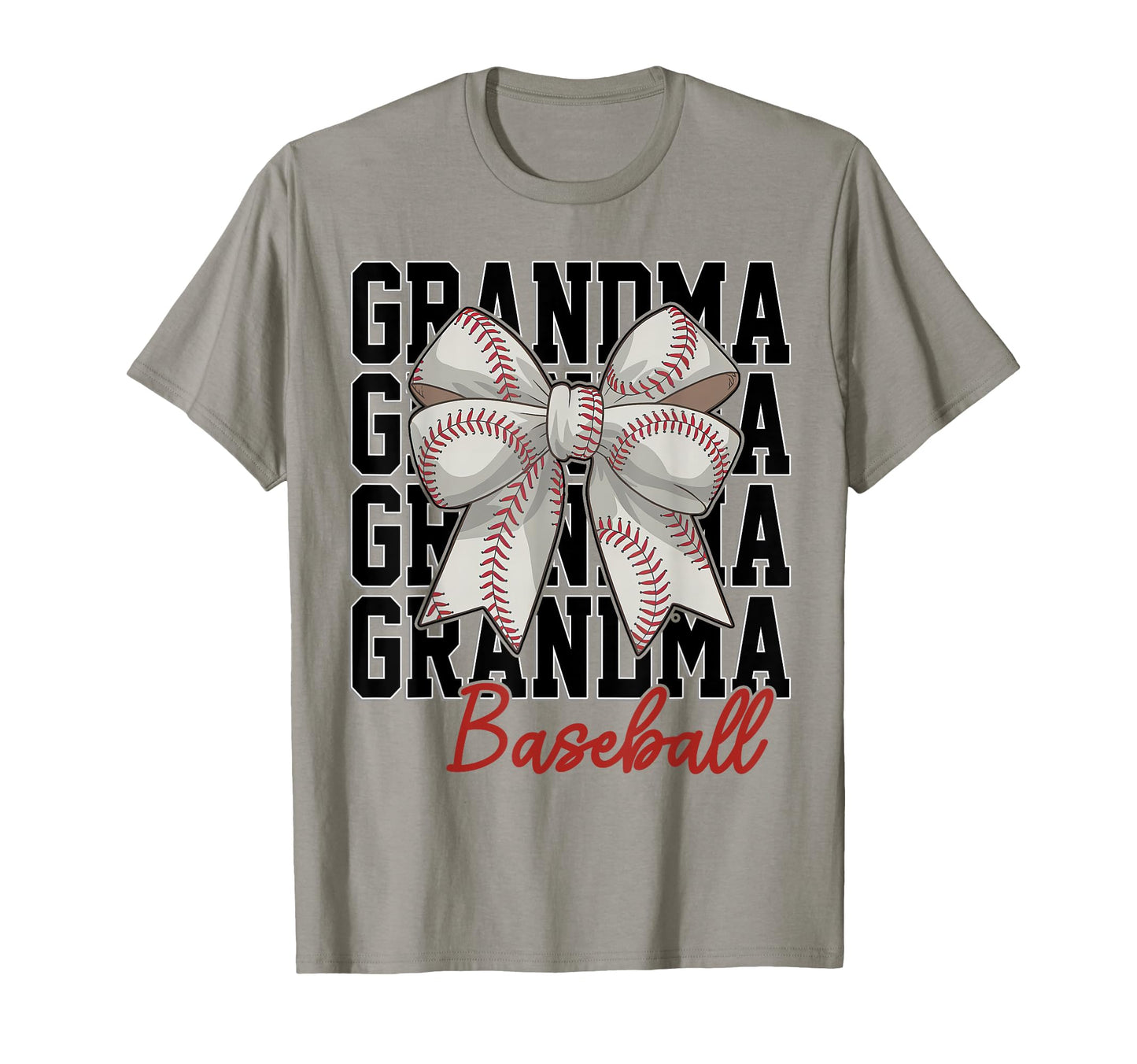 Baseball Grandma Coquette Bow Biggest T-Shirt - Trendy Graphic Men Women - T-Shirt, Sweatshirt, Hoodie