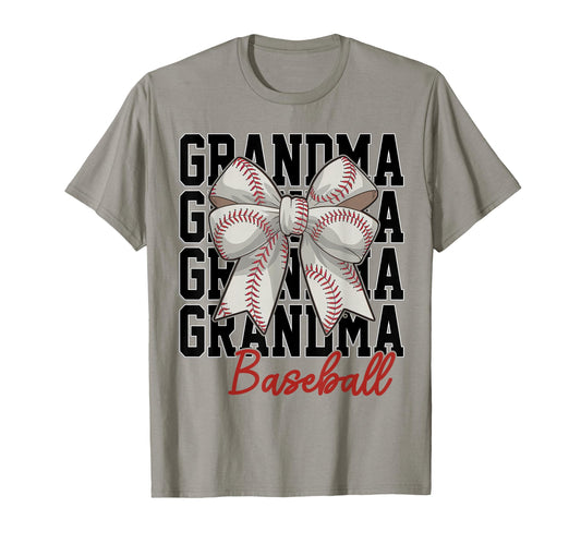 Baseball Grandma Coquette Bow Biggest T-Shirt - Trendy Graphic Men Women - T-Shirt, Sweatshirt, Hoodie