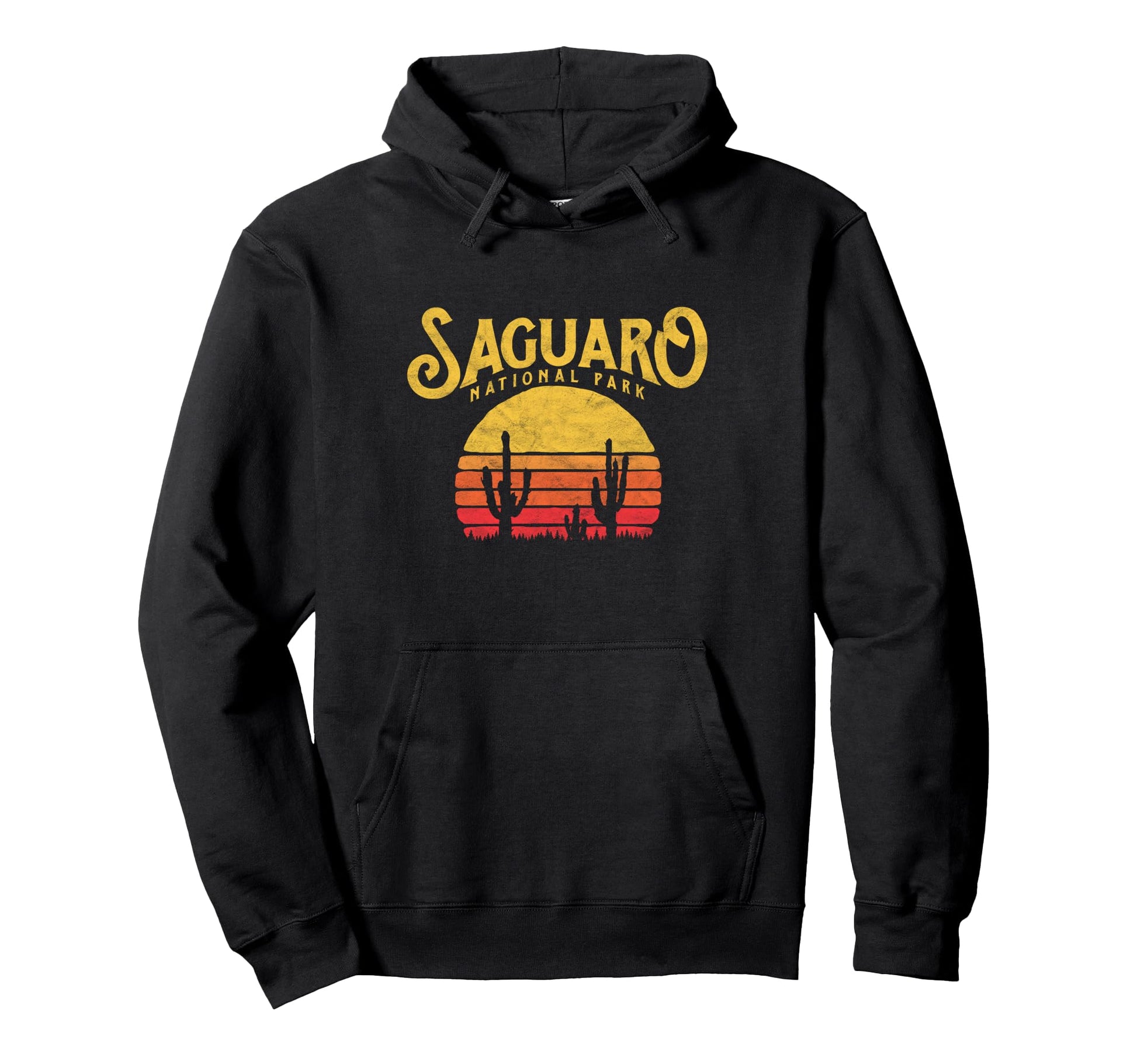 Saguaro National Park Cactus Sun Hoodie - Graphic Print for Adults - T-Shirt, Sweatshirt, Hoodie