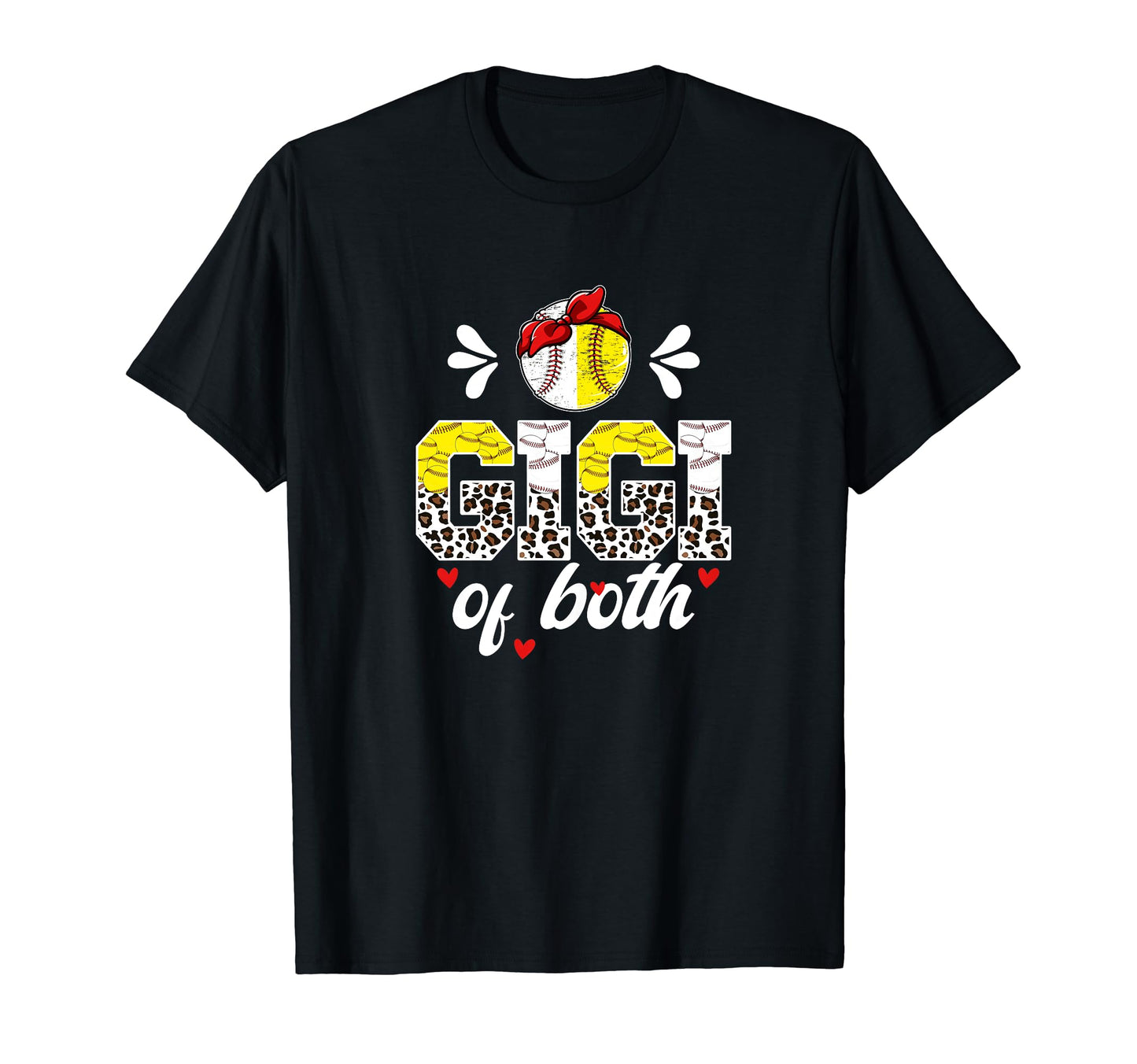 Gigi Both Leopard Baseball Softball T-Shirt - Novelty Apparel Men Women - T-Shirt, Sweatshirt, Hoodie