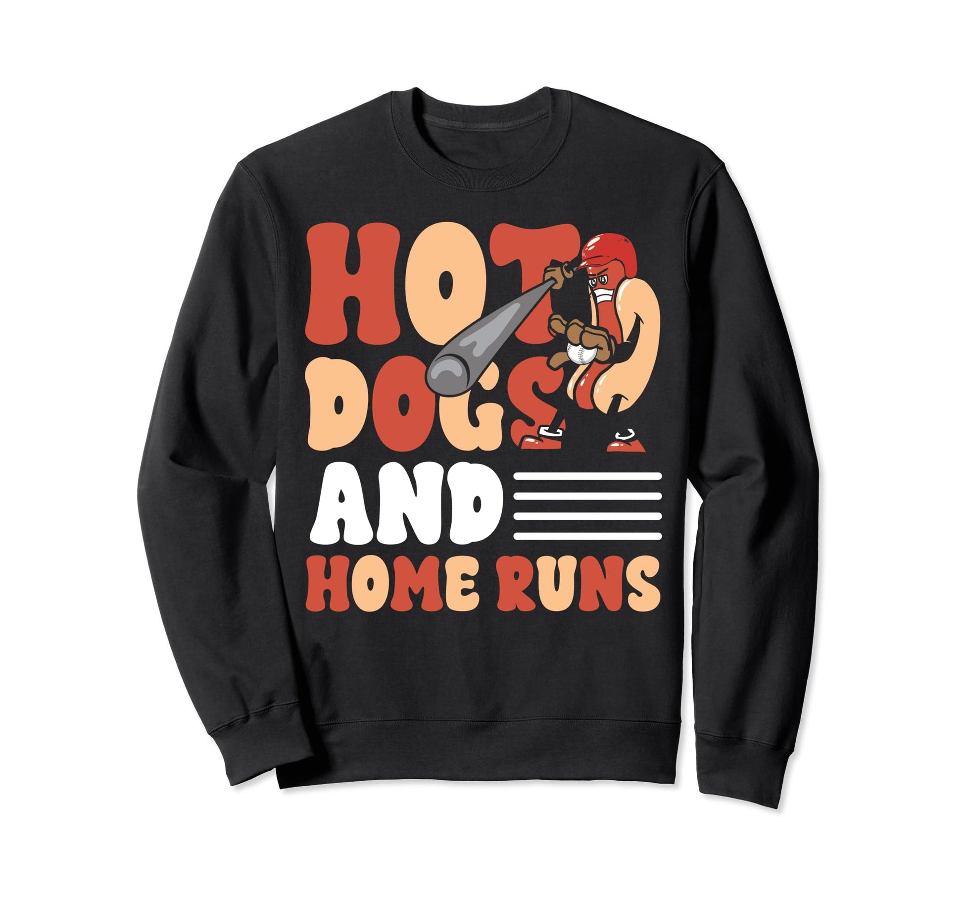 Hot Dogs And Home Runs Touchdown Sweatshirt - Aesthetic Graphic Men Women - T-Shirt, Sweatshirt, Hoodie