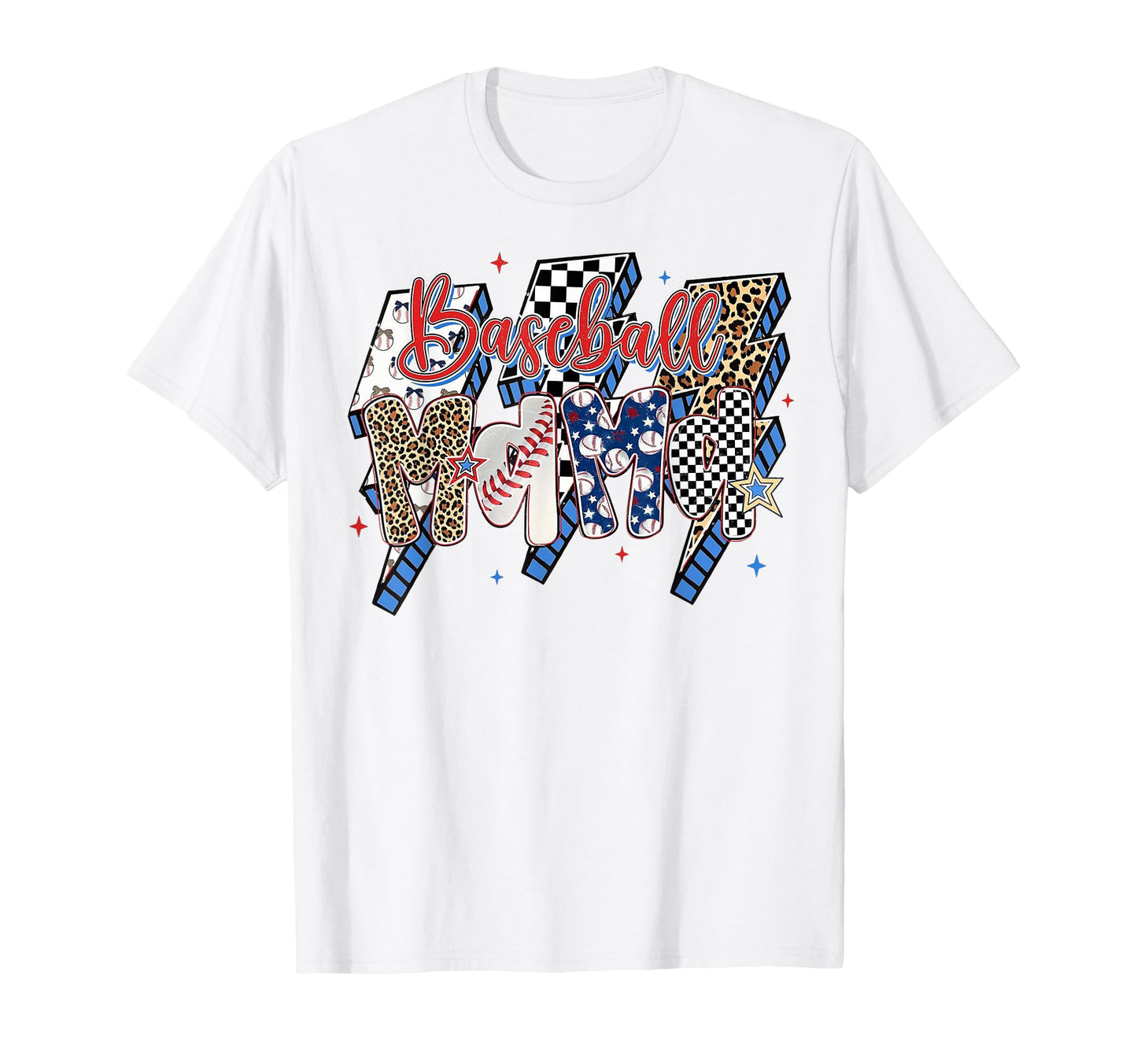 Baseball Mama Game Day Sports Moms T-Shirt - Novelty Apparel Unisex - T-Shirt, Sweatshirt, Hoodie