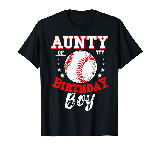 Aunty Birthday Baseball Theme Bday T-Shirt - Novelty Apparel Men Women - T-Shirt, Sweatshirt, Hoodie