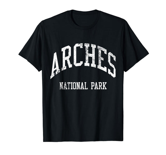 Arches National Park 70S College Sports T-Shirt - Trendy Graphic for Adults - T-Shirt, Sweatshirt, Hoodie