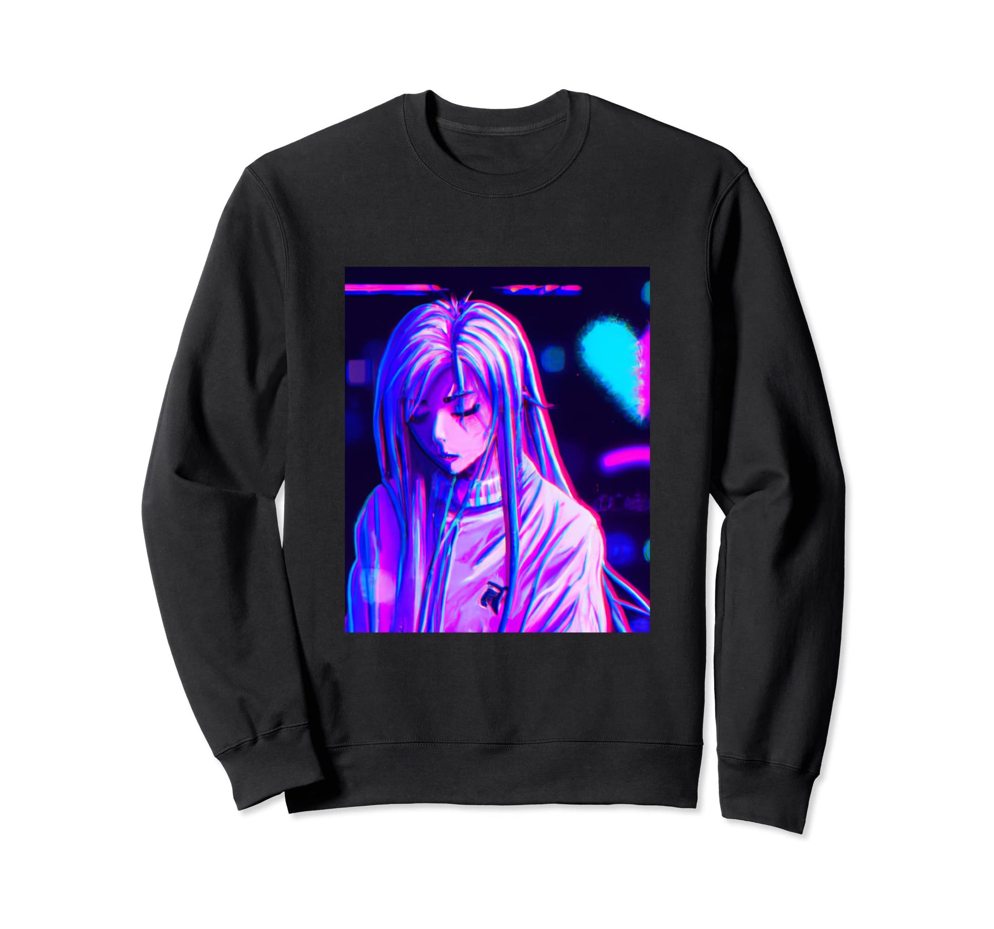 Pastel Aesthetic Anime Synthwave Sweatshirt - Casual Everyday Wear Unisex - T-Shirt, Sweatshirt, Hoodie