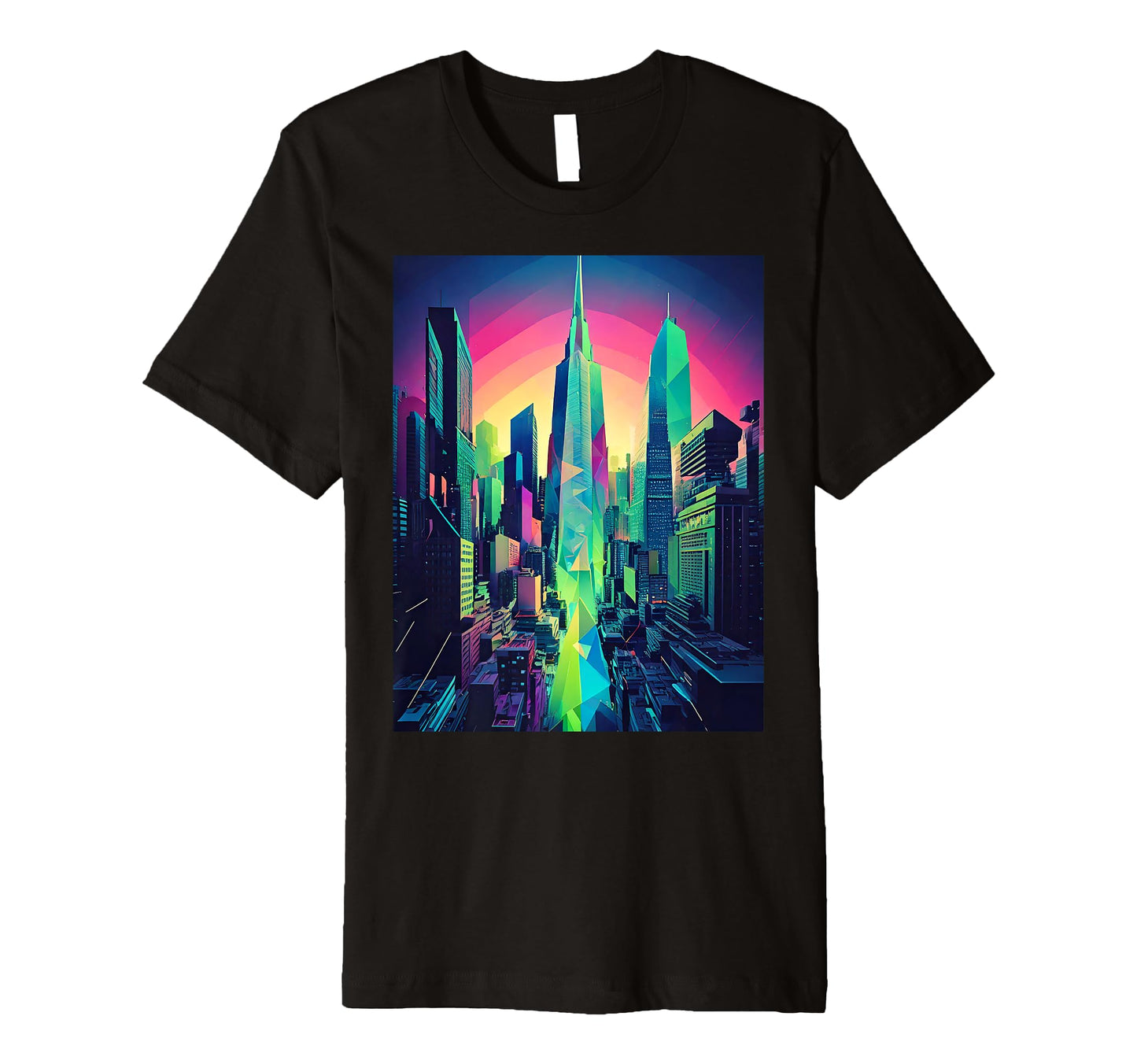 80S Inspired City Outrun Sunset T-Shirt - Graphic Print Unisex - T-Shirt, Sweatshirt, Hoodie