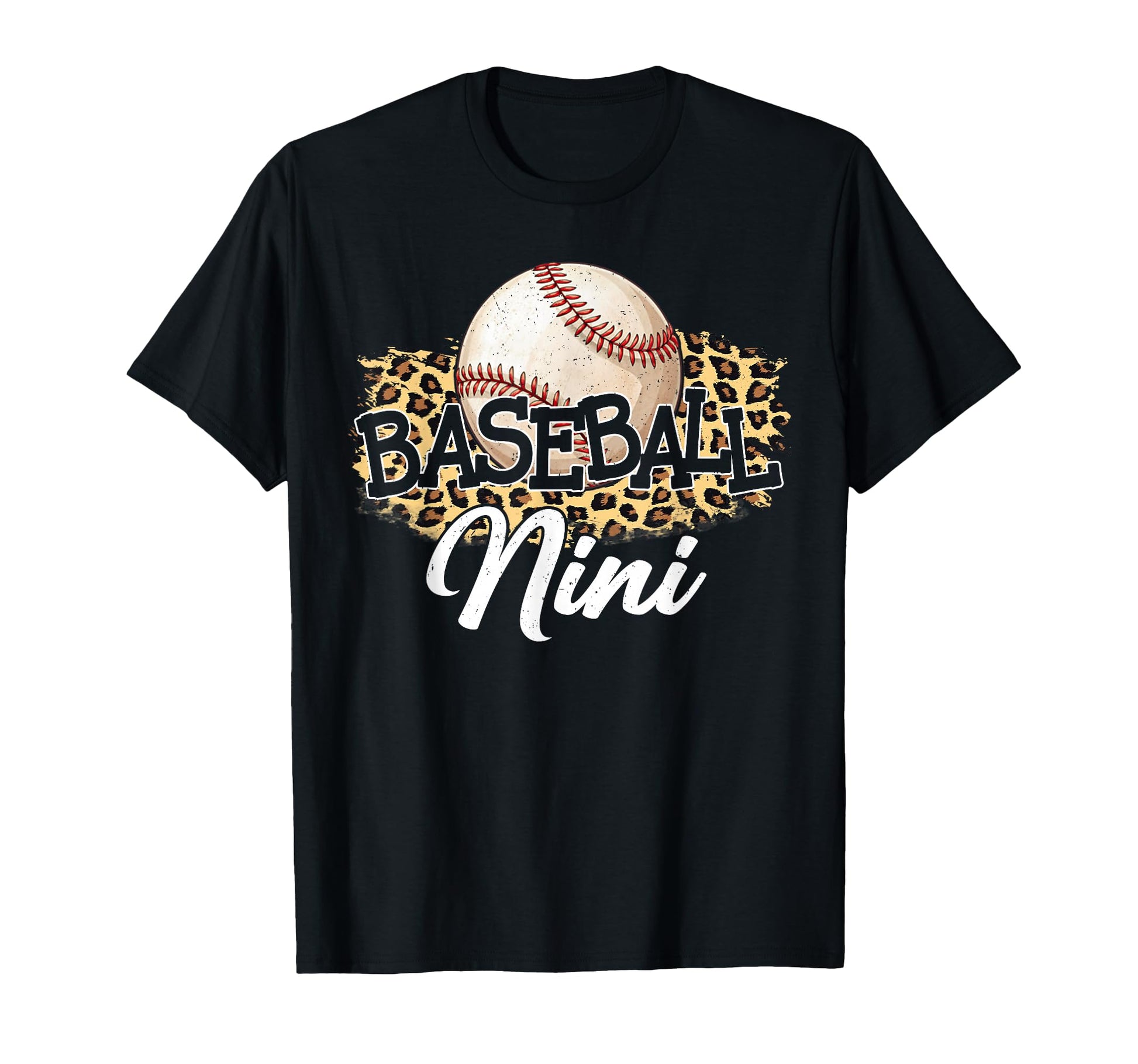 Baseball Nini Leopard Baseball Lover T-Shirt - Graphic Print Men Women - T-Shirt, Sweatshirt, Hoodie