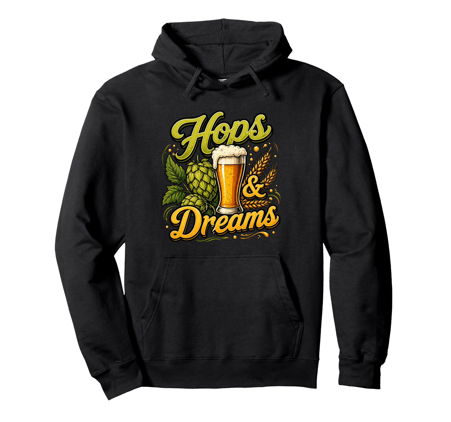 Hops Dreams Artisan Lifestyle Hoodie - Unique Graphic Men Women - T-Shirt, Sweatshirt, Hoodie