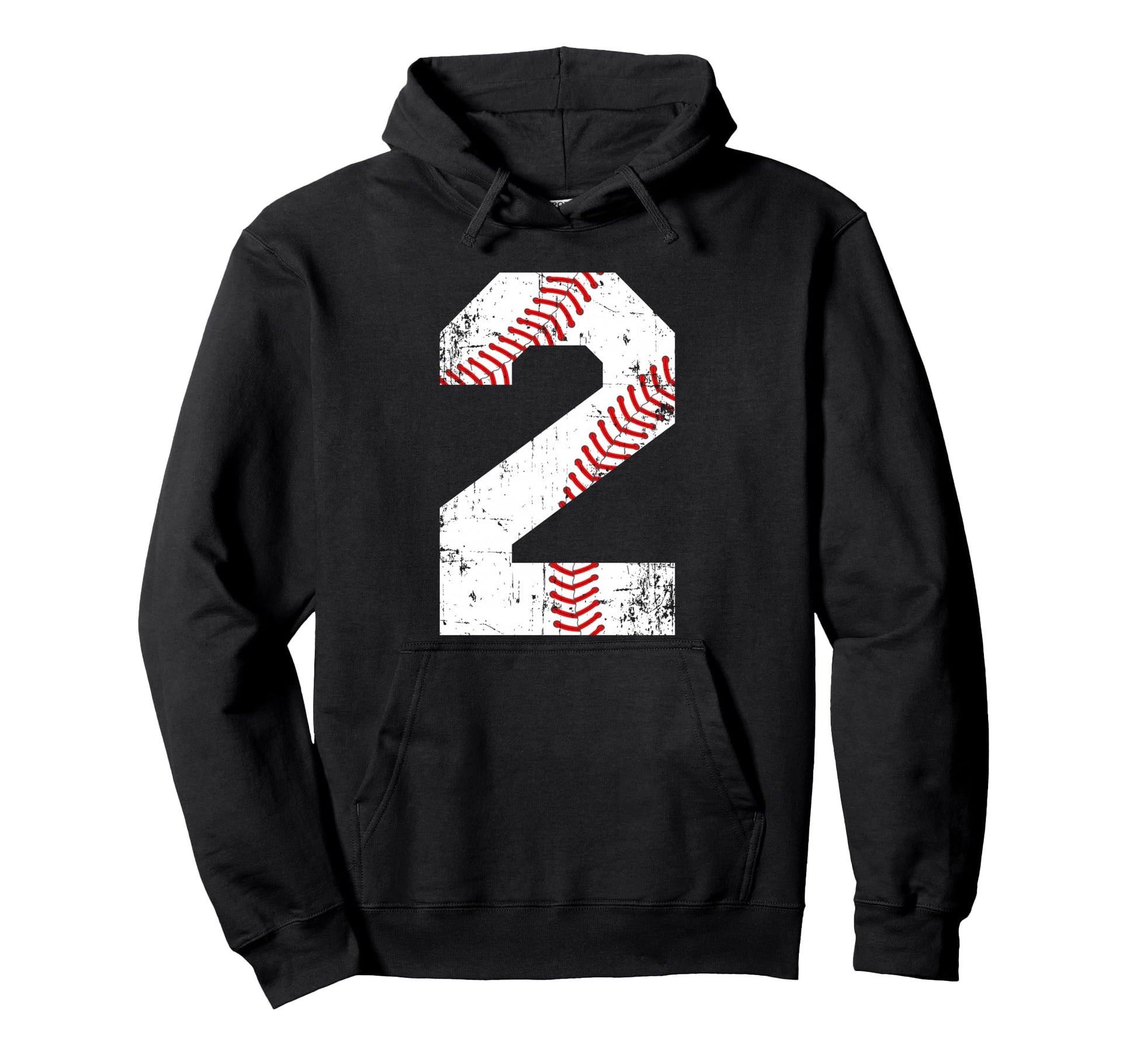 Baseball 2 Jersey Number Hoodie - Aesthetic Graphic Men Women - T-Shirt, Sweatshirt, Hoodie