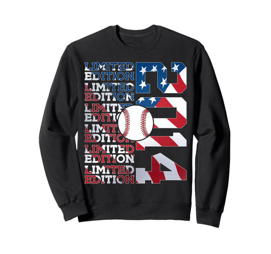 2014 Baseball 12Th Birthday Sweatshirt - Fun Novelty Design for Adults - T-Shirt, Sweatshirt, Hoodie