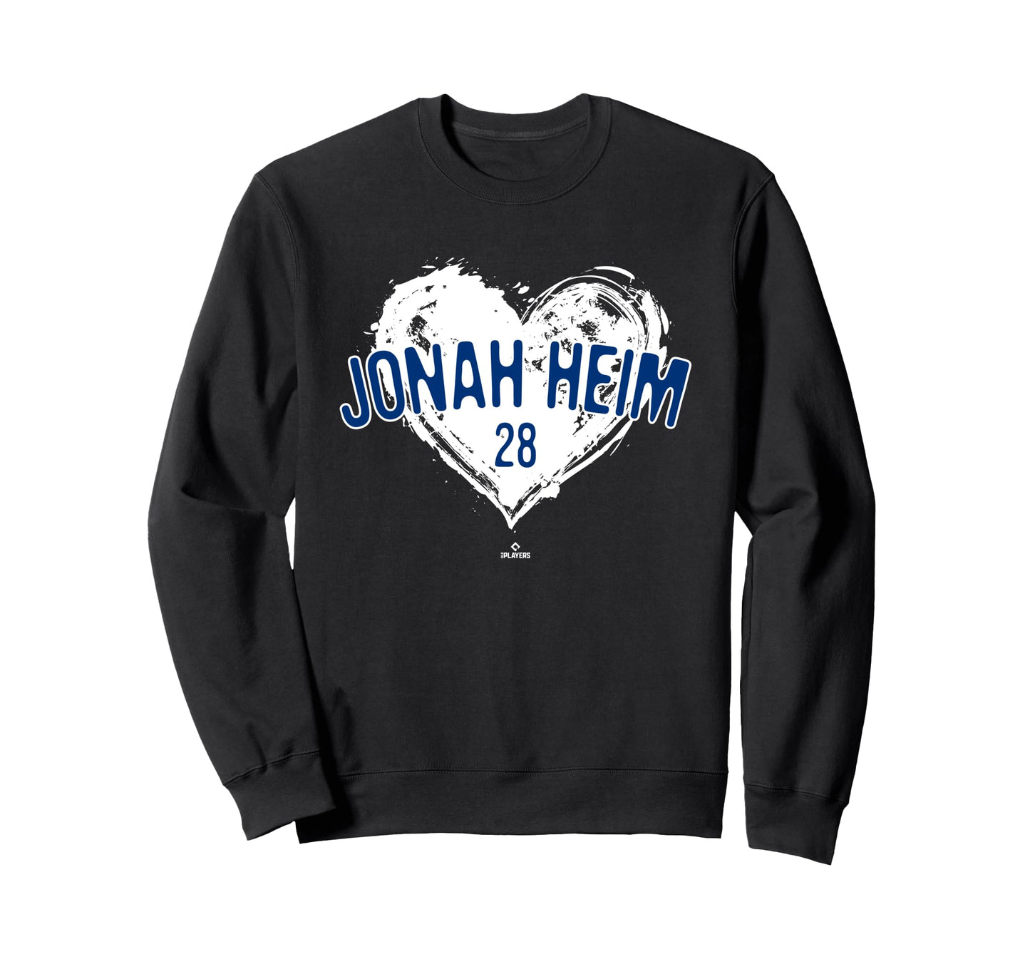Distressed Heart Jonah Heim Texas Sweatshirt - Aesthetic Graphic Unisex - T-Shirt, Sweatshirt, Hoodie