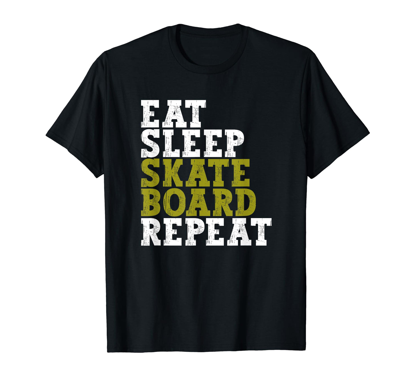 Eat Sleep Skateboard Repeat Funny T-Shirt - Aesthetic Graphic for Adults - T-Shirt, Sweatshirt, Hoodie