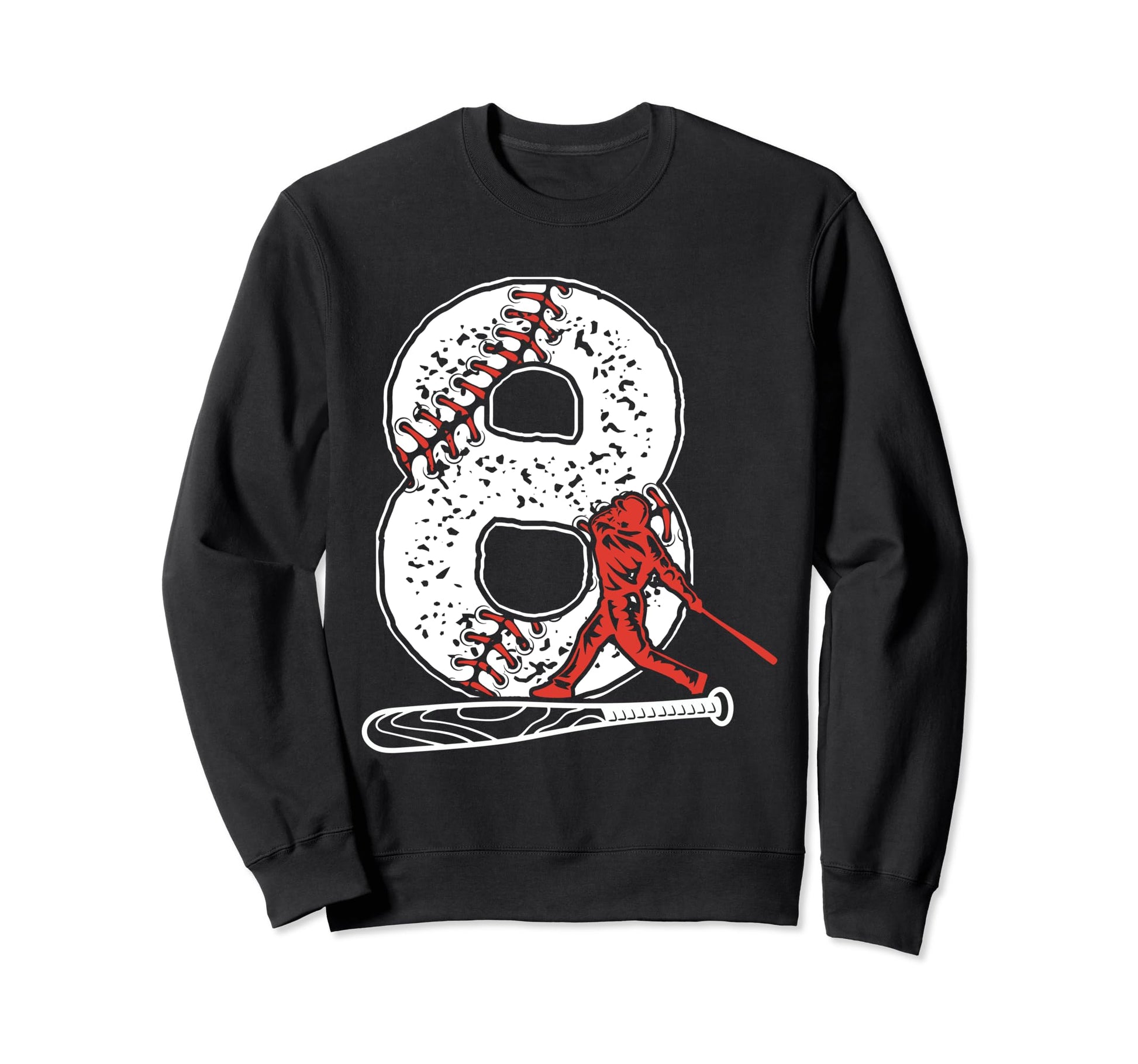 Baseball Birthday 8Th Birthday Sweatshirt - Streetwear Style Men Women - T-Shirt, Sweatshirt, Hoodie