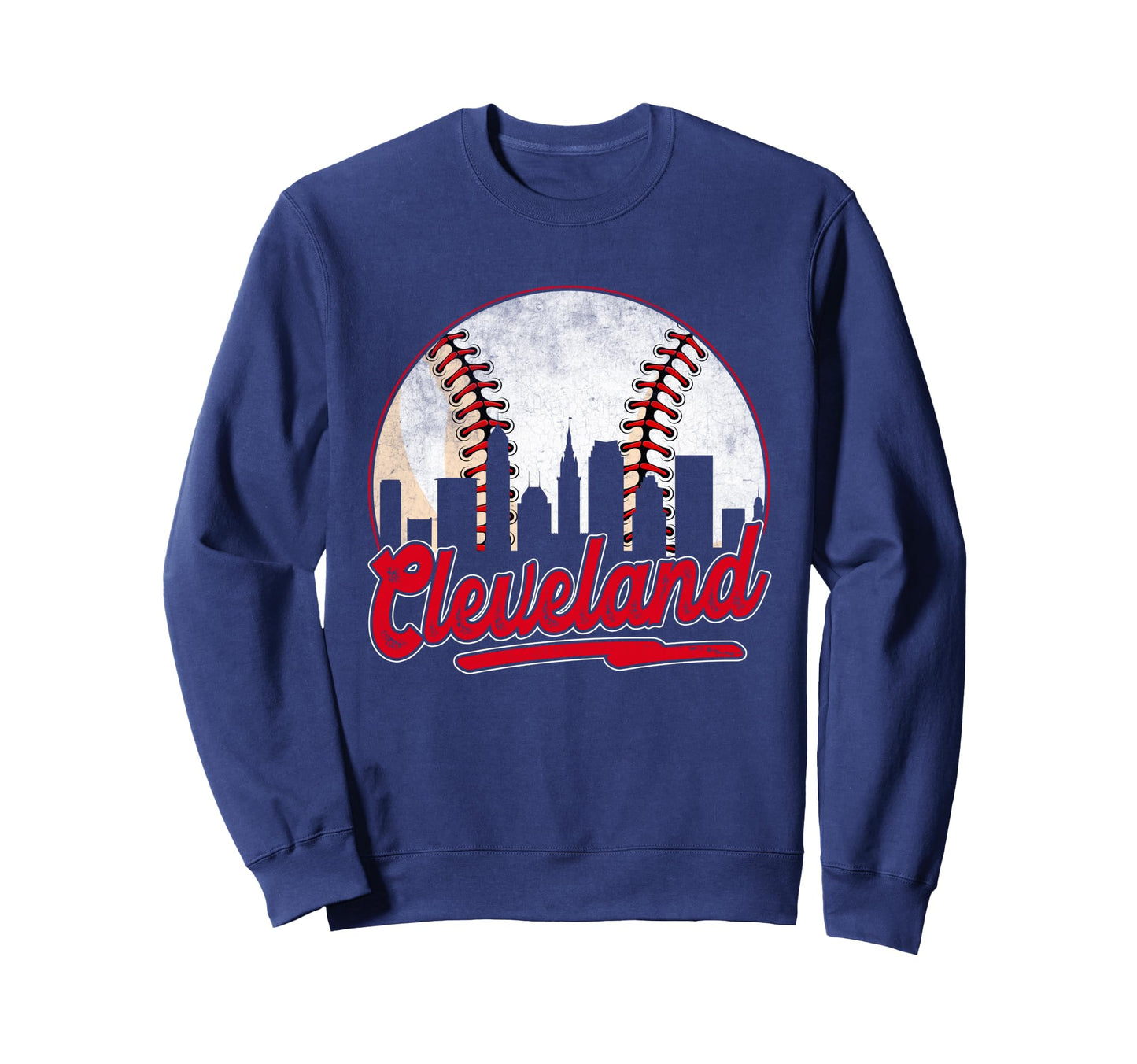Cleveland Cityscape Baseball Lover Sweatshirt - Novelty Apparel Men Women - T-Shirt, Sweatshirt, Hoodie