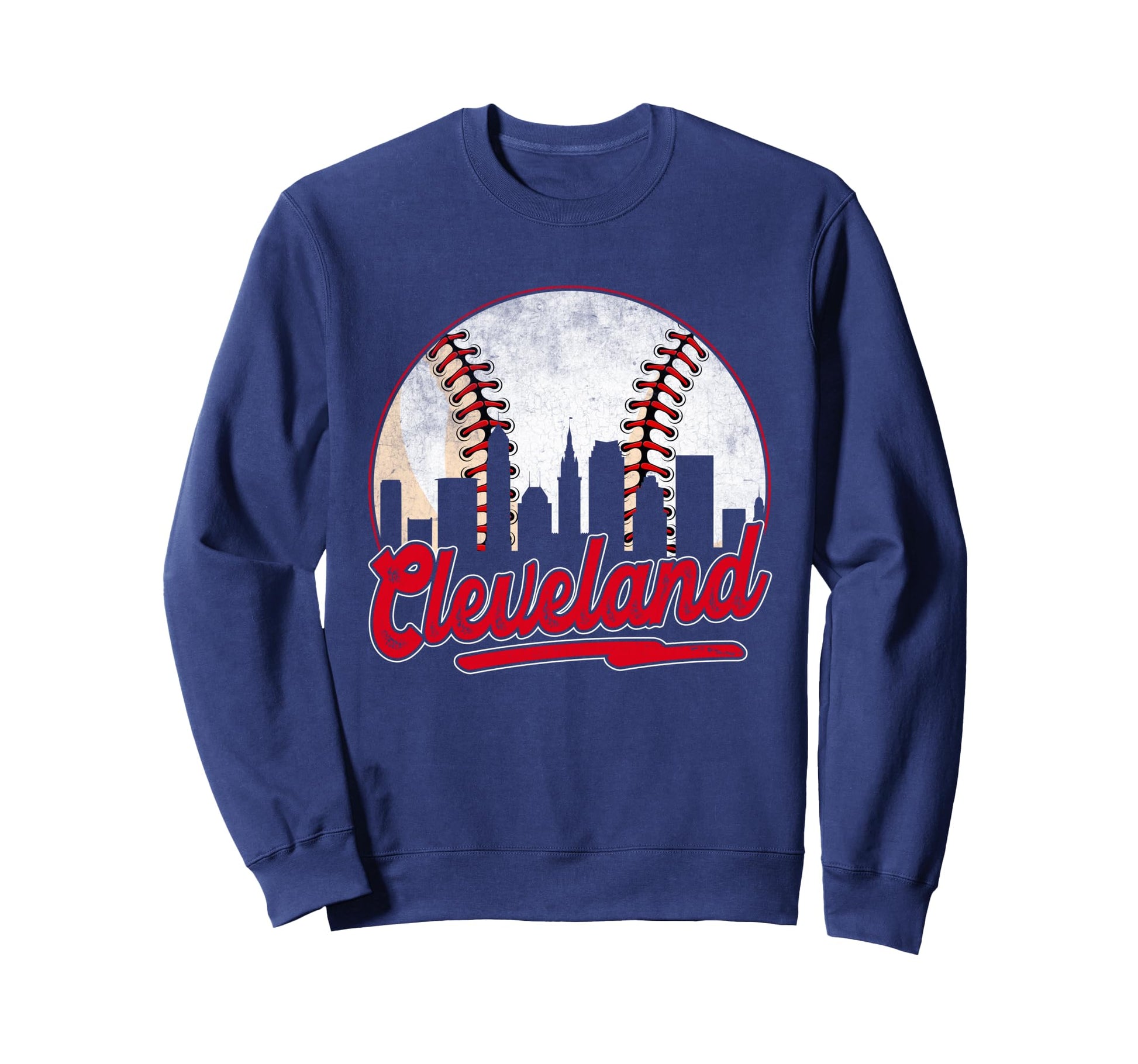 Cleveland Cityscape Baseball Lover Sweatshirt - Novelty Apparel Men Women - T-Shirt, Sweatshirt, Hoodie